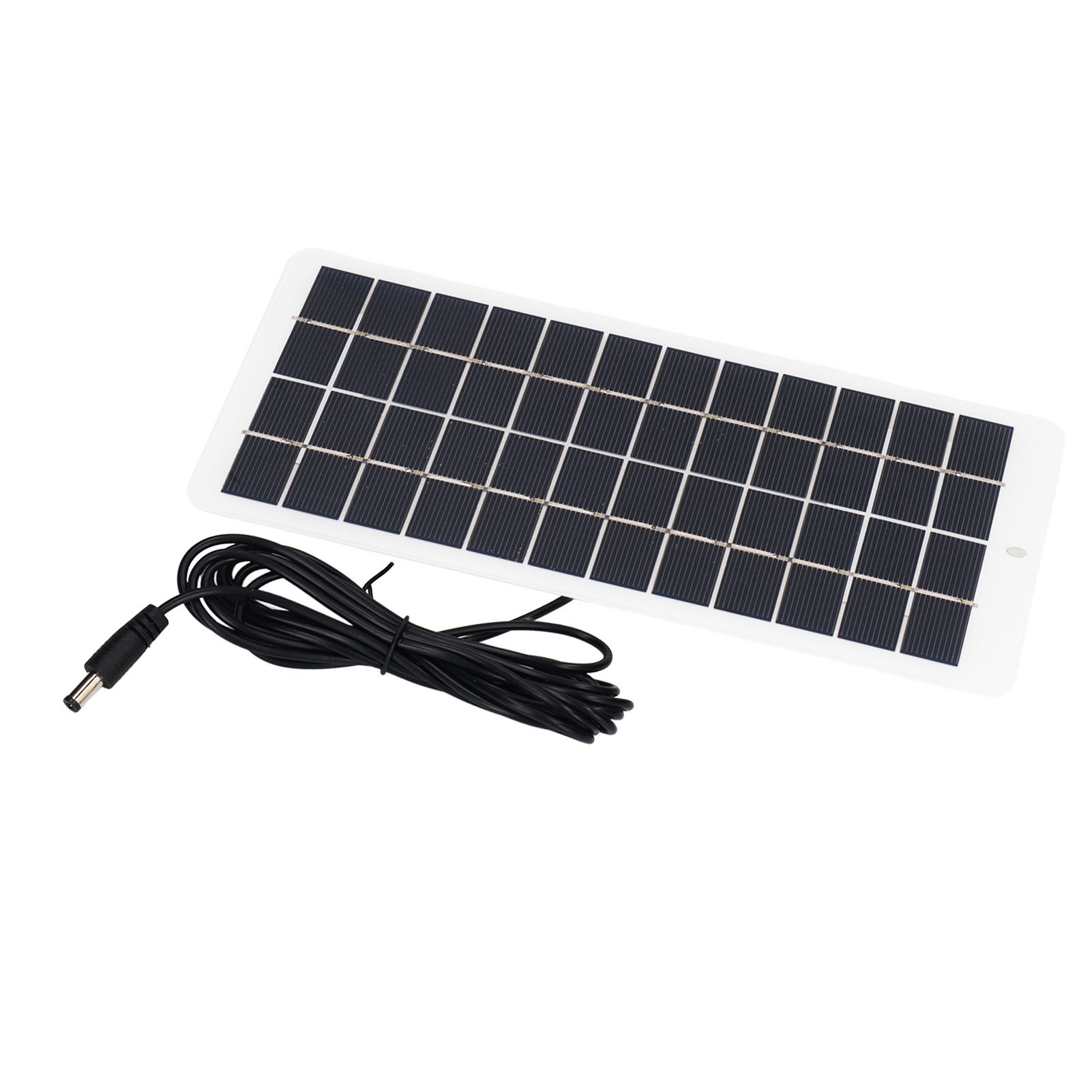 Solar Panel Polysilicon High Light Transmission Portable Solar Cell with DC Interface for 3.7V Battery 5W 12V - Image 3