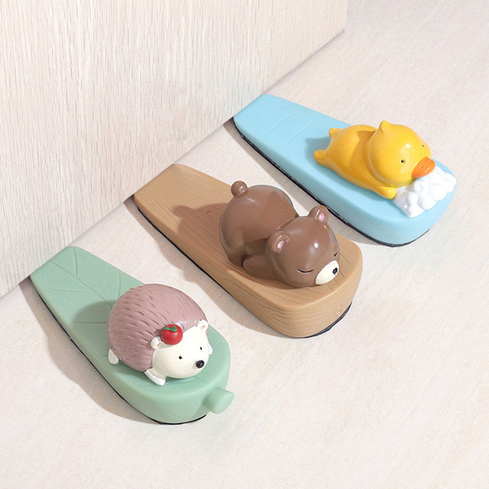 Cute Animal Door Stop Collision Prevention Windproof Prevent Slipping Funny Decorative Wedge Door Stopper Little Bear - Image 5