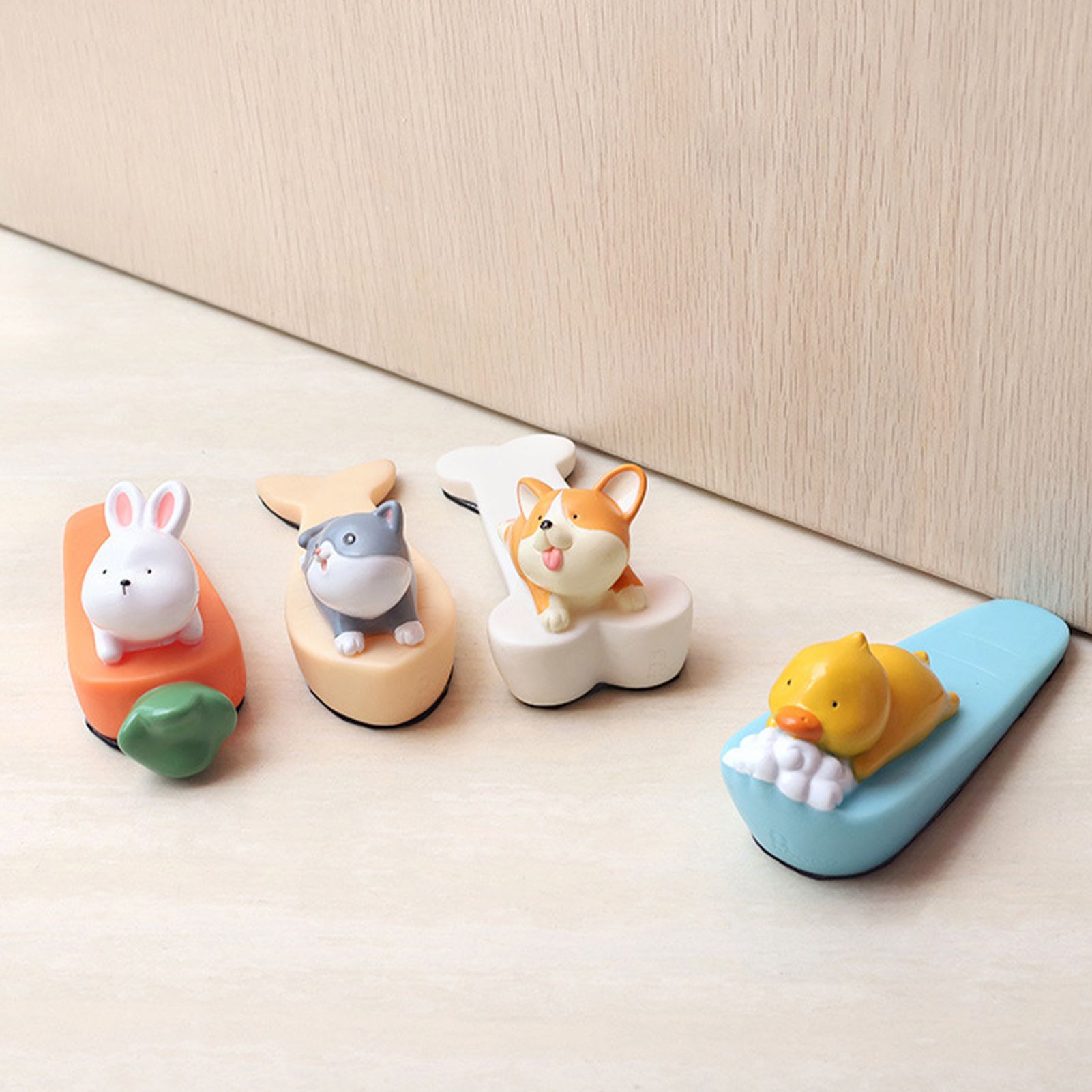 Cute Animal Door Stop Collision Prevention Windproof Prevent Slipping Funny Decorative Wedge Door Stopper Rabbit - Image 5