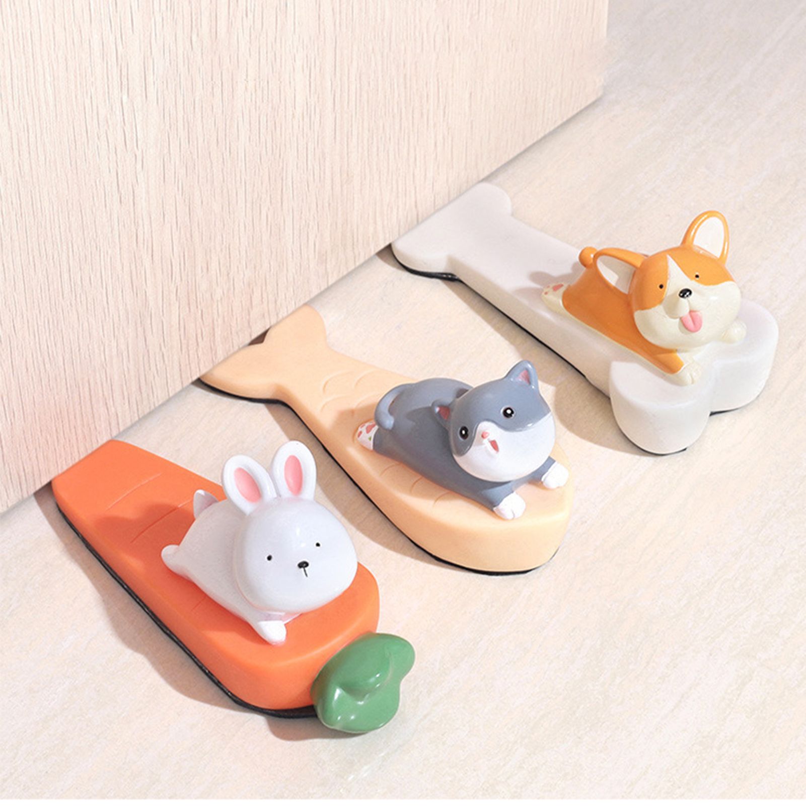 Cute Animal Door Stop Collision Prevention Windproof Prevent Slipping Funny Decorative Wedge Door Stopper Rabbit - Image 6
