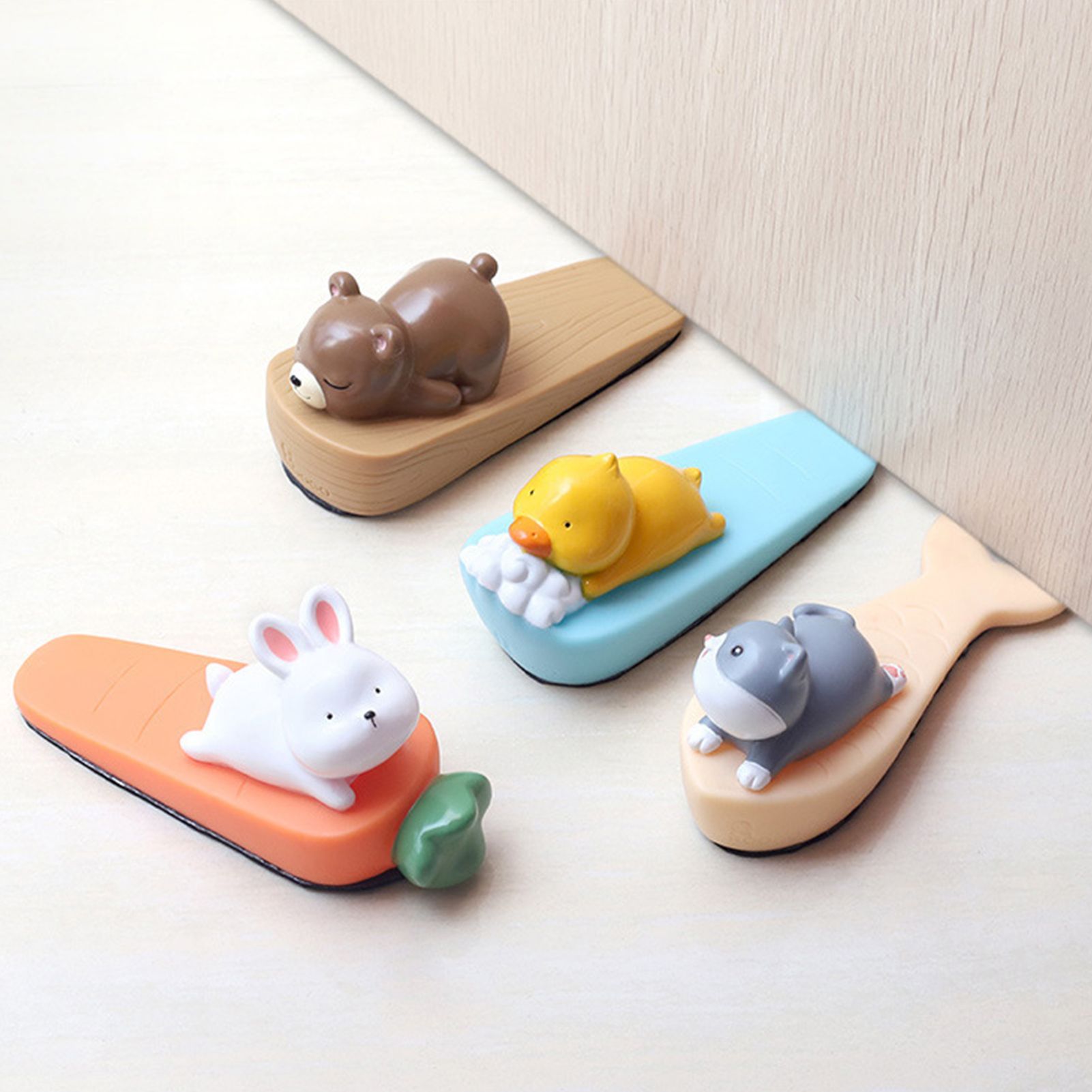 Cute Animal Door Stop Collision Prevention Windproof Prevent Slipping Funny Decorative Wedge Door Stopper Kitten - Image 5