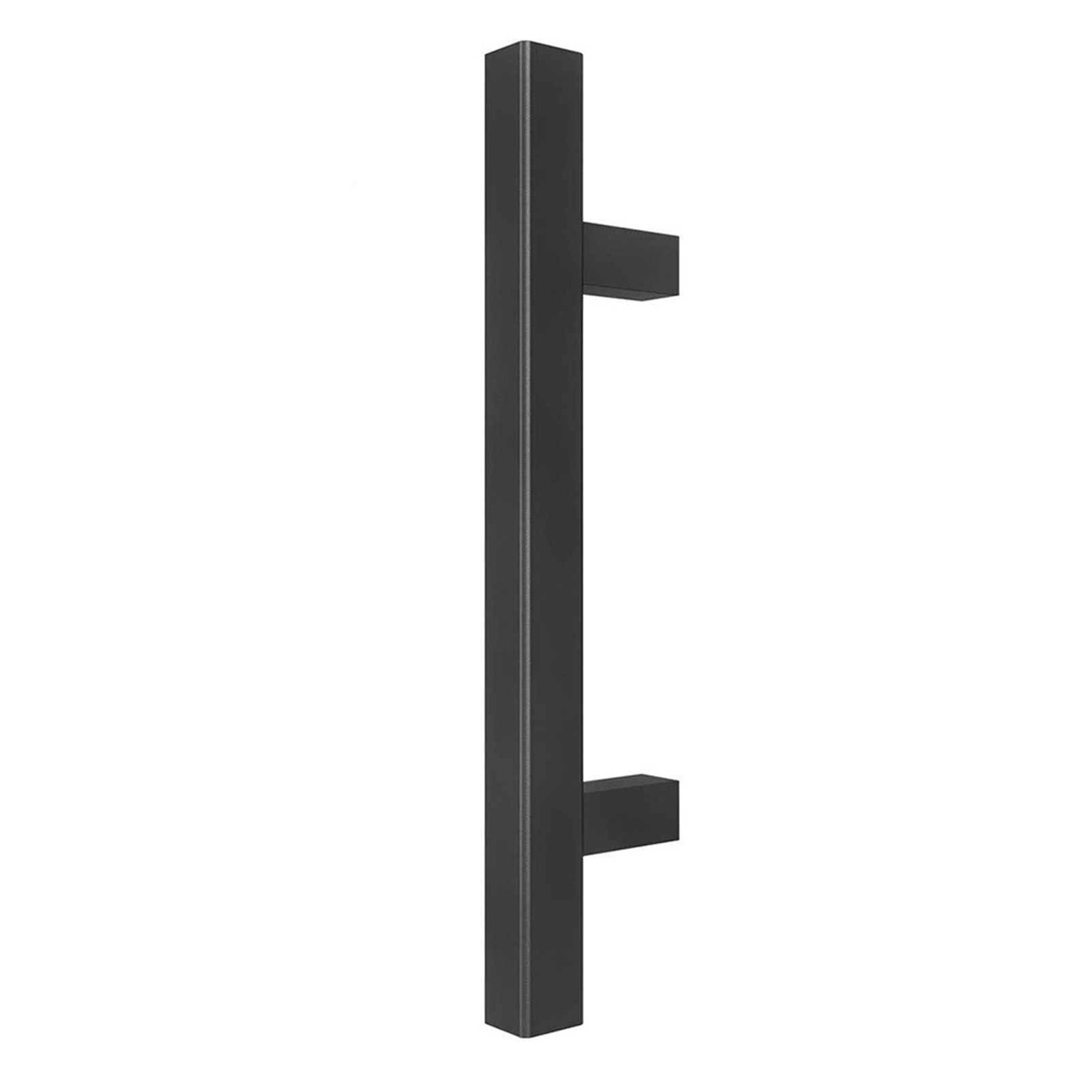 Sliding Barn Door Handle Carbon Steel 4.8mm Thick Double Sided Barn Door Push Pull Handle Black Square Handle - Image 7