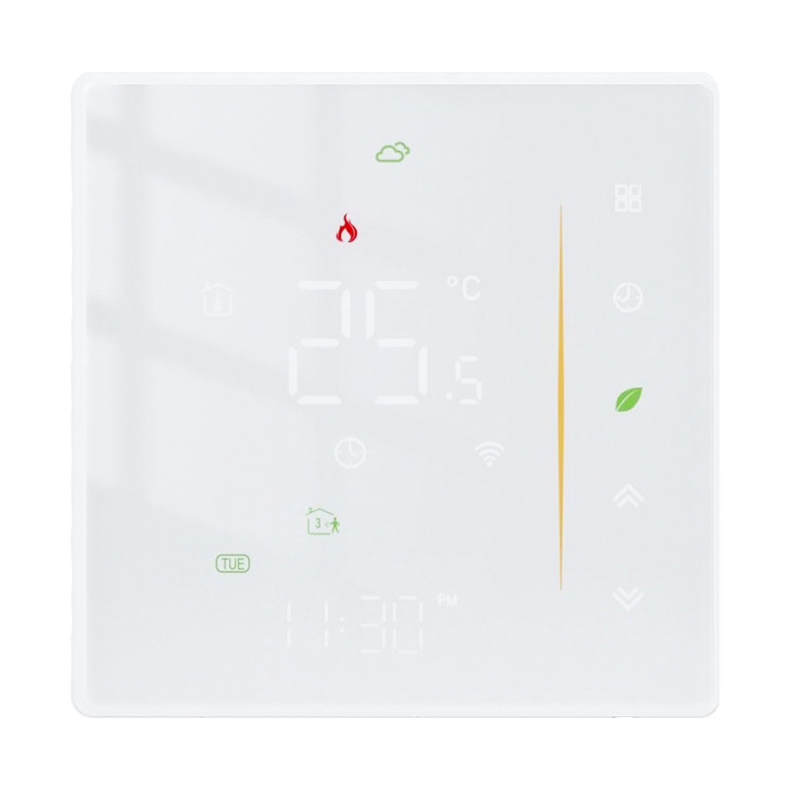 Household Smart Thermostat Programmable App Voice Control Electric Floor Heating Temperature Controller for ZigBee AC 95‑240V White - Image 2