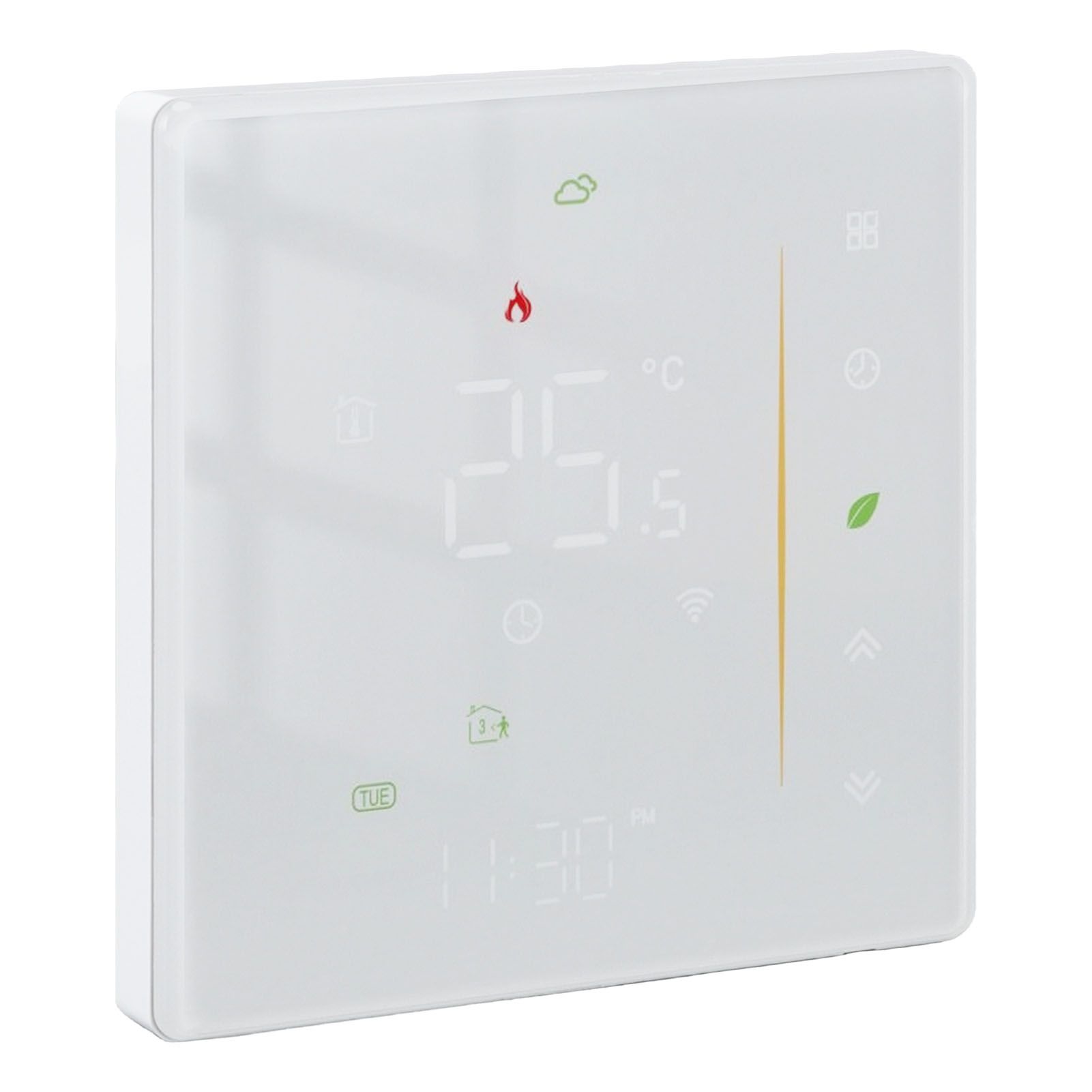 Household Smart Thermostat Programmable App Voice Control Electric Floor Heating Temperature Controller for ZigBee AC 95‑240V White - Image 4