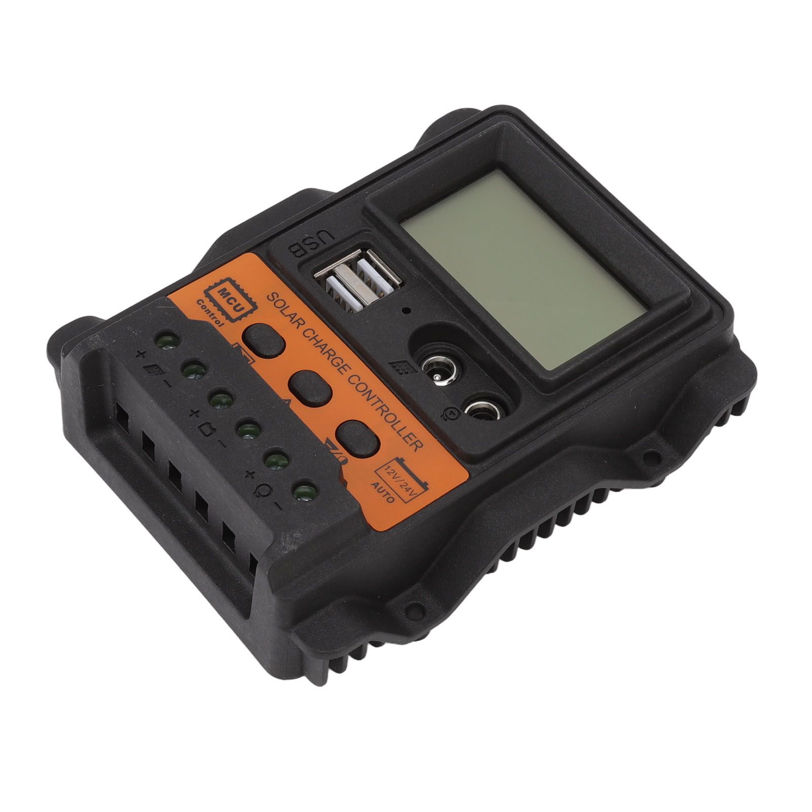 12V 24V Dual USB Solar Charge Controller PWM Photovoltaic Solar Panel Charge Regulator with LCD Display 30A - Image 3