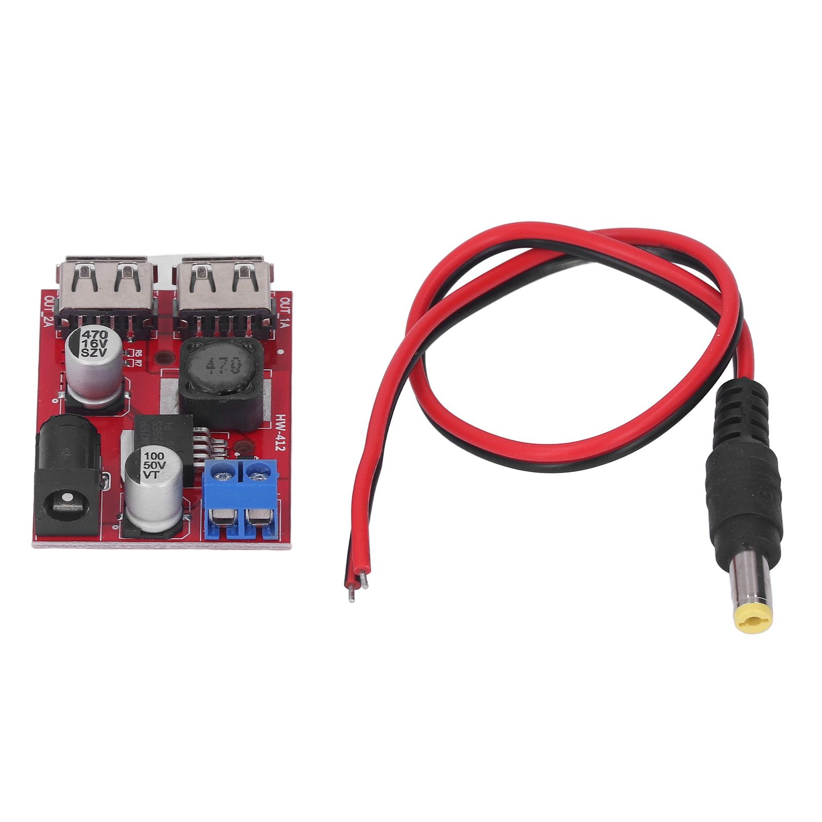 DC 6V‑30V to 5V Solar Controller Circuit Board Voltage Stabilizing Controller Solar Power Buck USB Circuit Board - Image 1