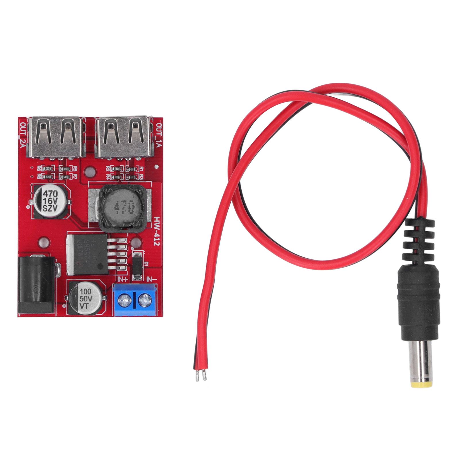 DC 6V‑30V to 5V Solar Controller Circuit Board Voltage Stabilizing Controller Solar Power Buck USB Circuit Board - Image 2