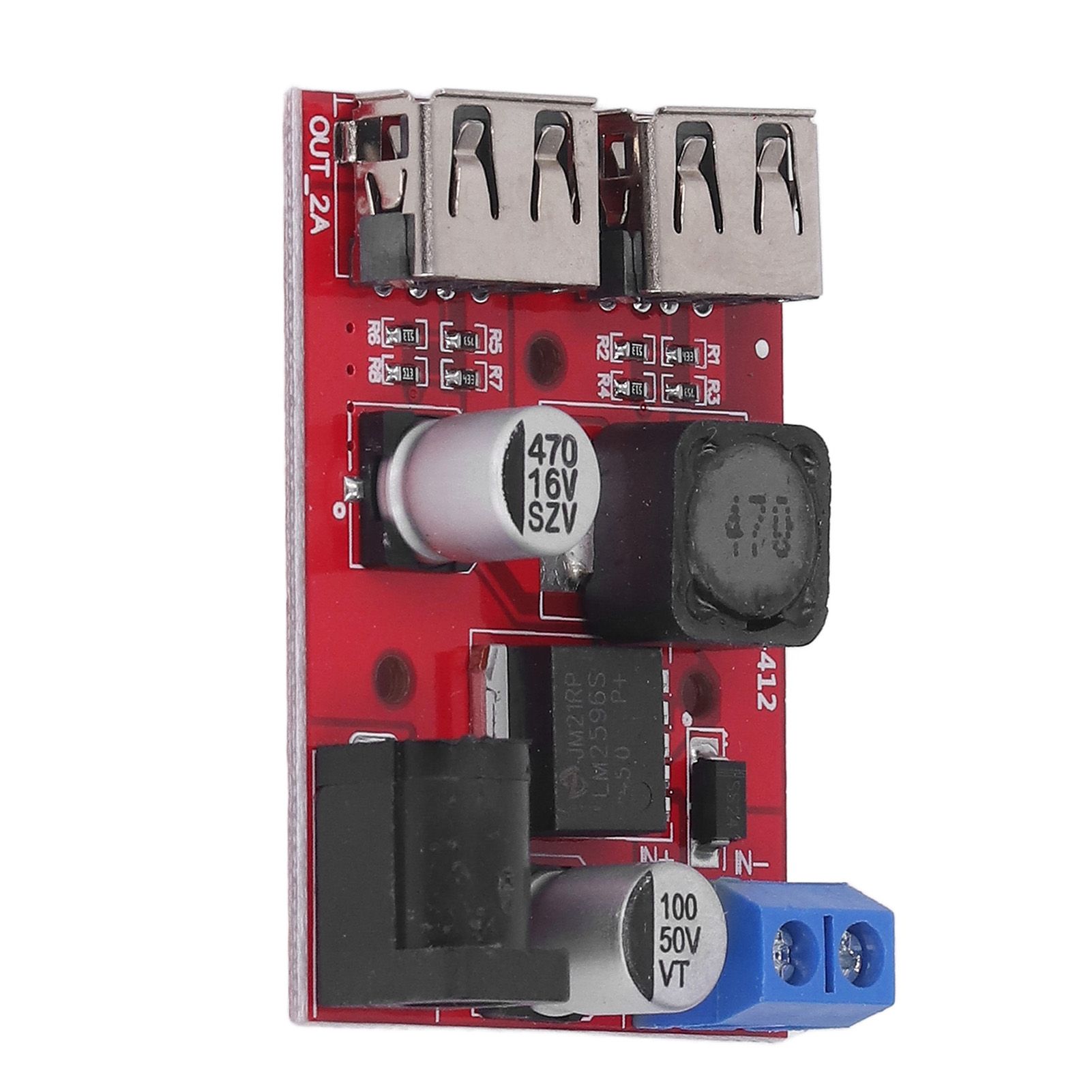DC 6V‑30V to 5V Solar Controller Circuit Board Voltage Stabilizing Controller Solar Power Buck USB Circuit Board - Image 3