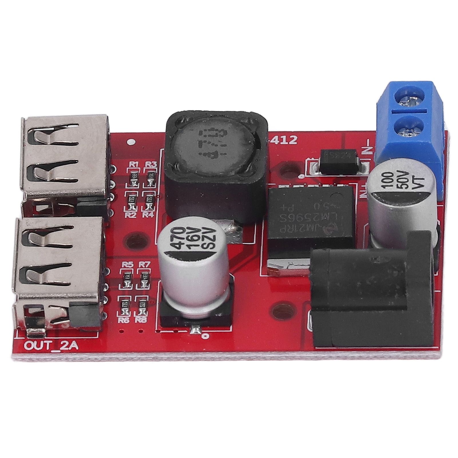 DC 6V‑30V to 5V Solar Controller Circuit Board Voltage Stabilizing Controller Solar Power Buck USB Circuit Board - Image 4