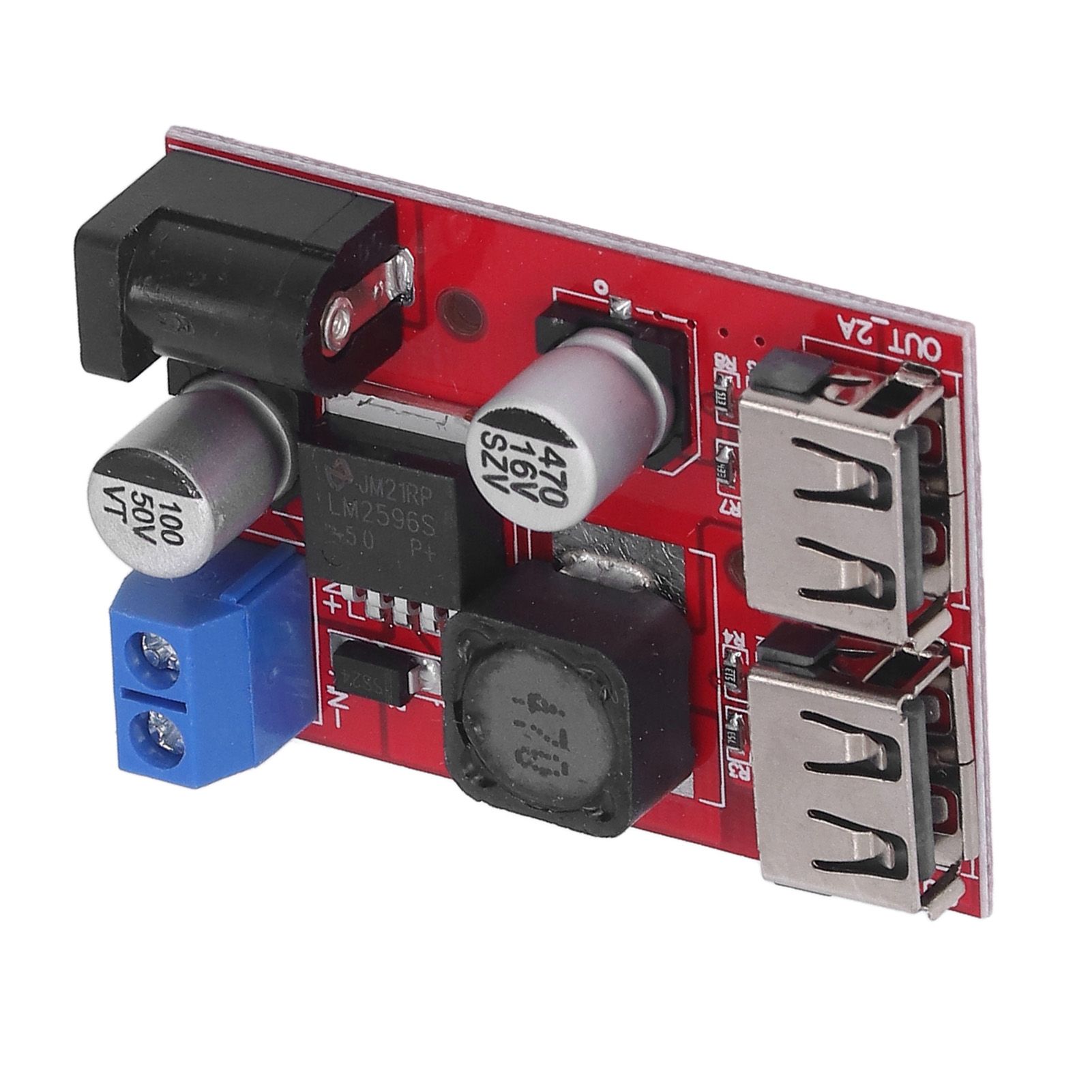 DC 6V‑30V to 5V Solar Controller Circuit Board Voltage Stabilizing Controller Solar Power Buck USB Circuit Board - Image 5