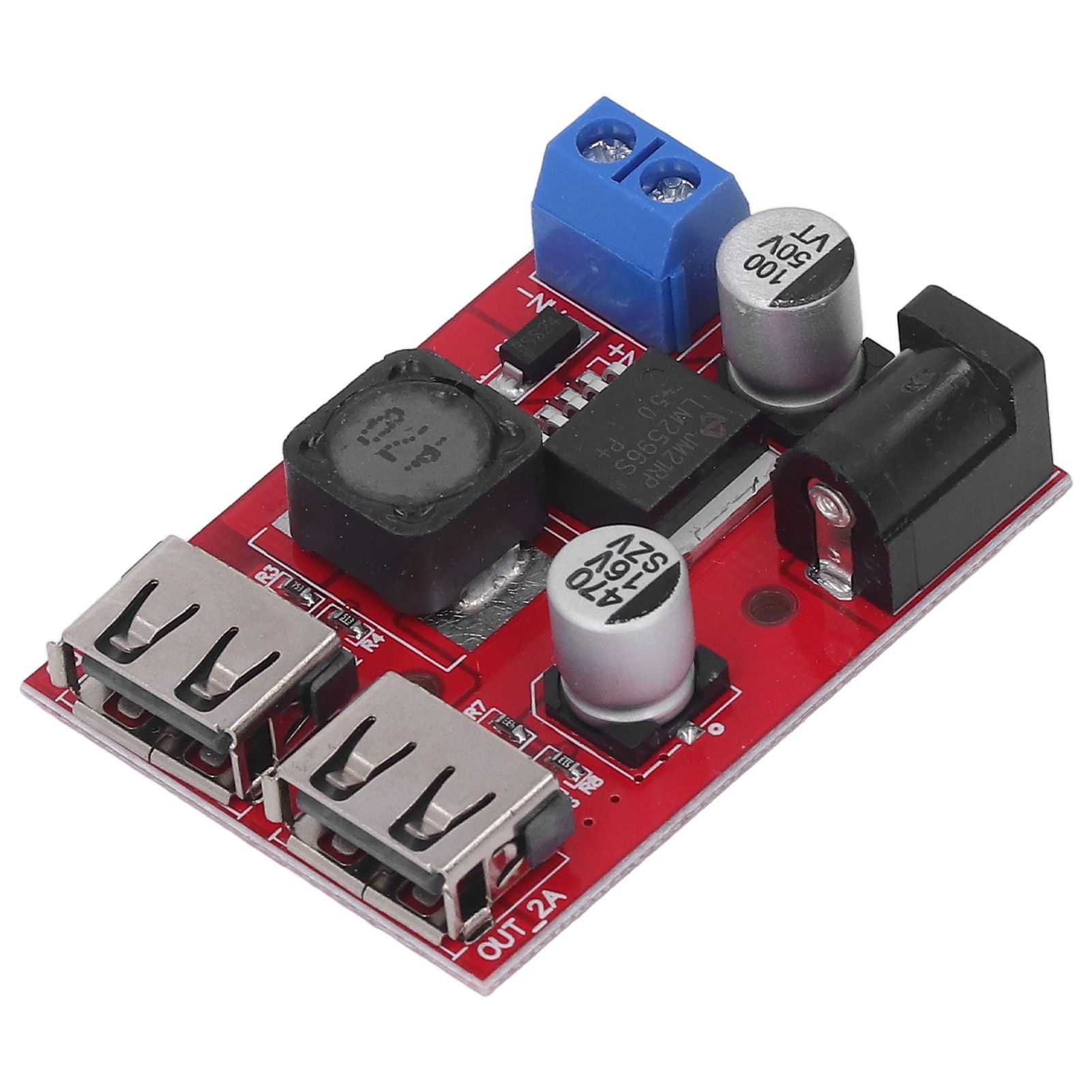 DC 6V‑30V to 5V Solar Controller Circuit Board Voltage Stabilizing Controller Solar Power Buck USB Circuit Board - Image 6