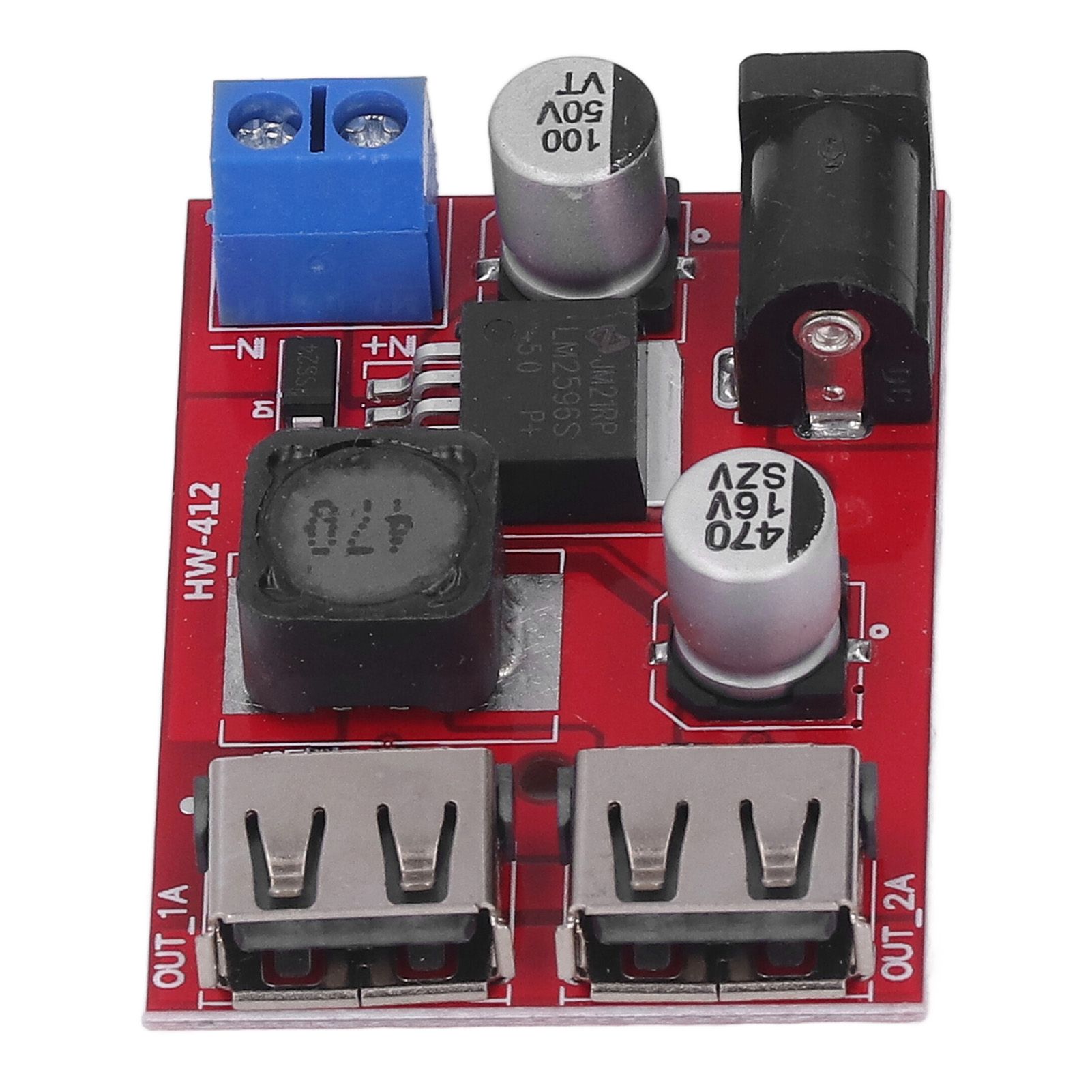 DC 6V‑30V to 5V Solar Controller Circuit Board Voltage Stabilizing Controller Solar Power Buck USB Circuit Board - Image 7