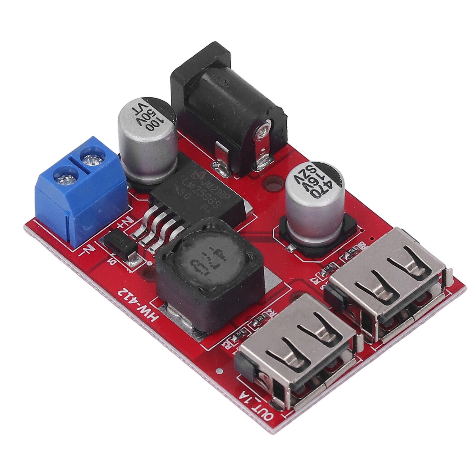 DC 6V‑30V to 5V Solar Controller Circuit Board Voltage Stabilizing Controller Solar Power Buck USB Circuit Board - Image 8
