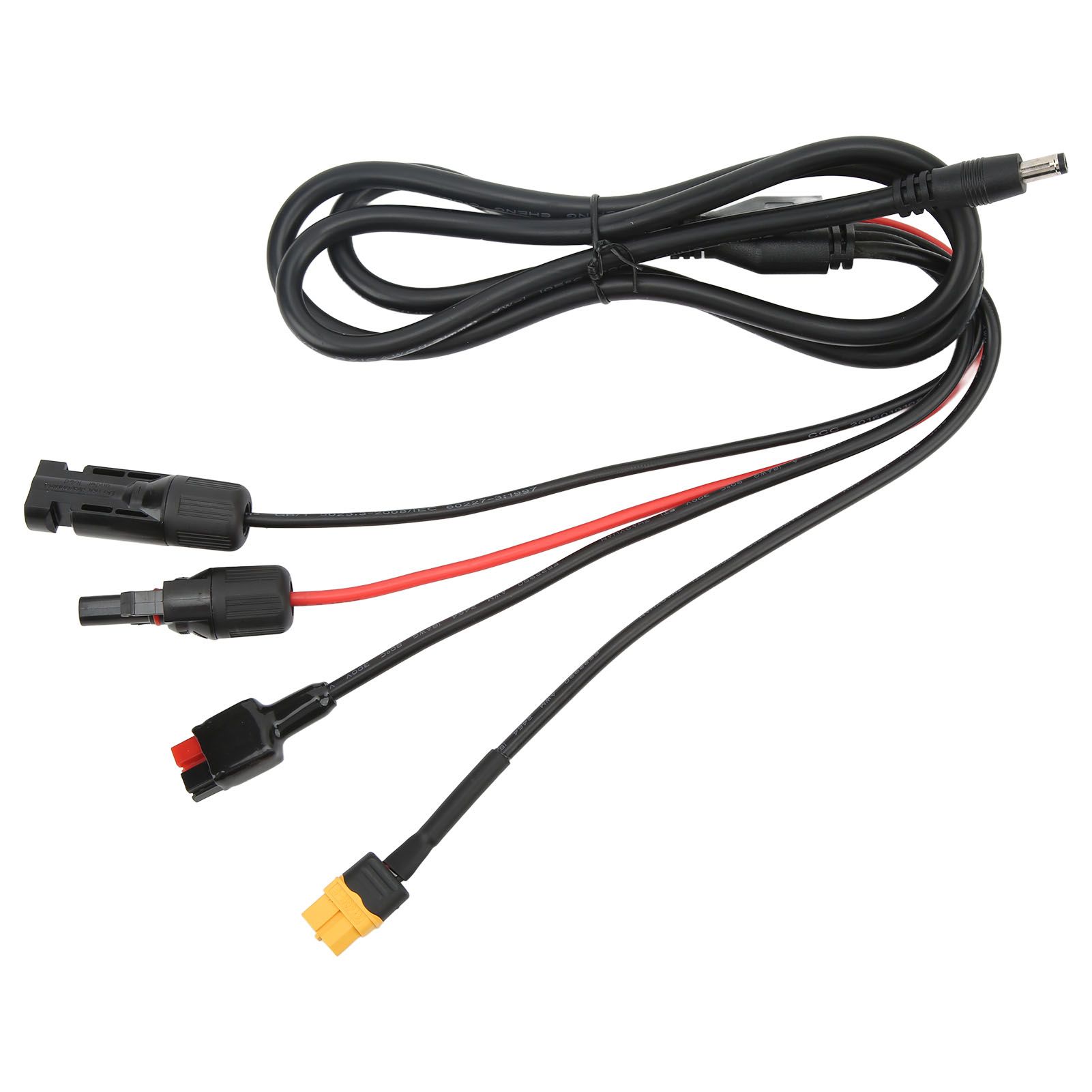 1 to 4 Solar Panel Plug to DC 5.5x2.1mm Adapter Extension Power Cable Solar Panel Charger Connecting Cable - Image 1