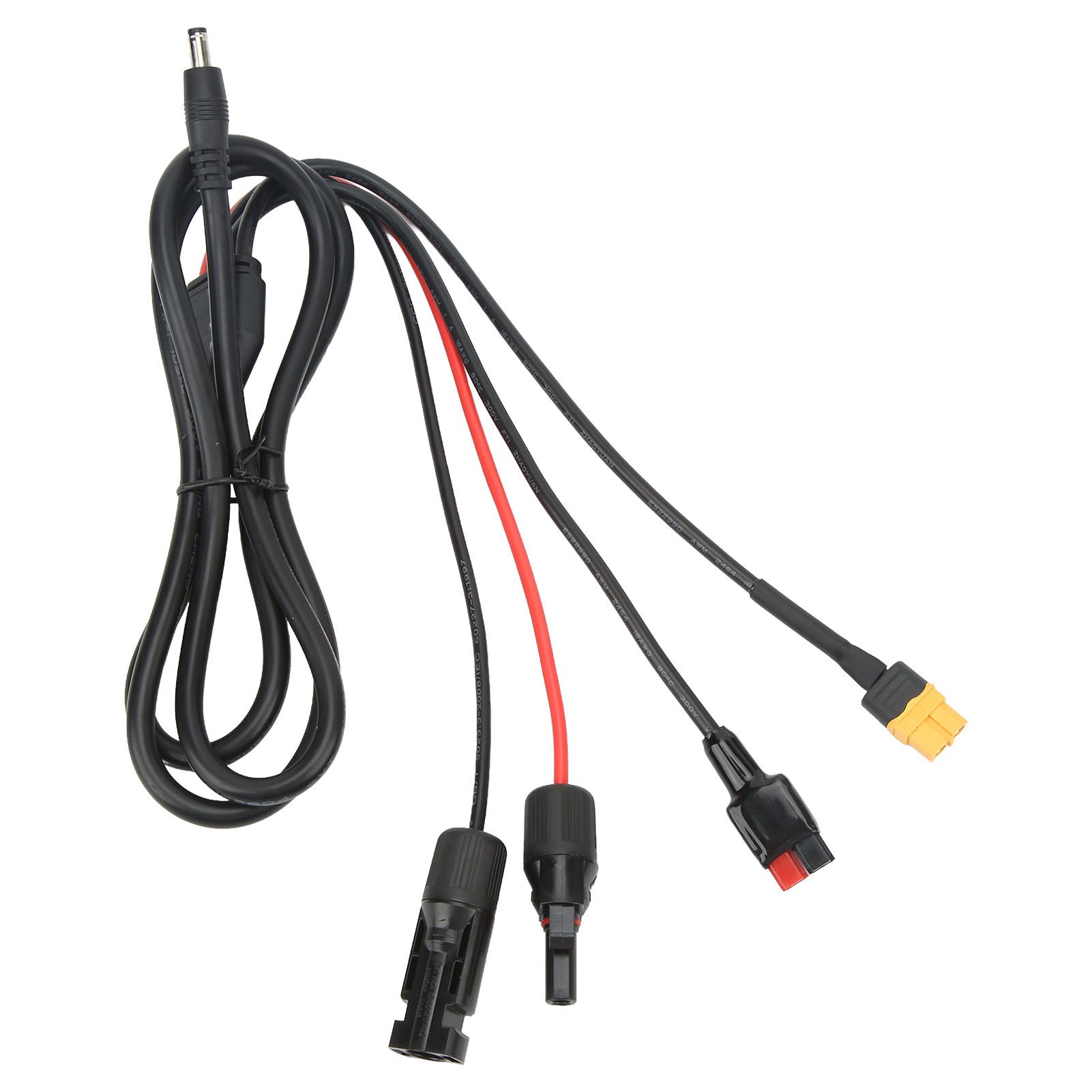1 to 4 Solar Panel Plug to DC 5.5x2.1mm Adapter Extension Power Cable Solar Panel Charger Connecting Cable - Image 3
