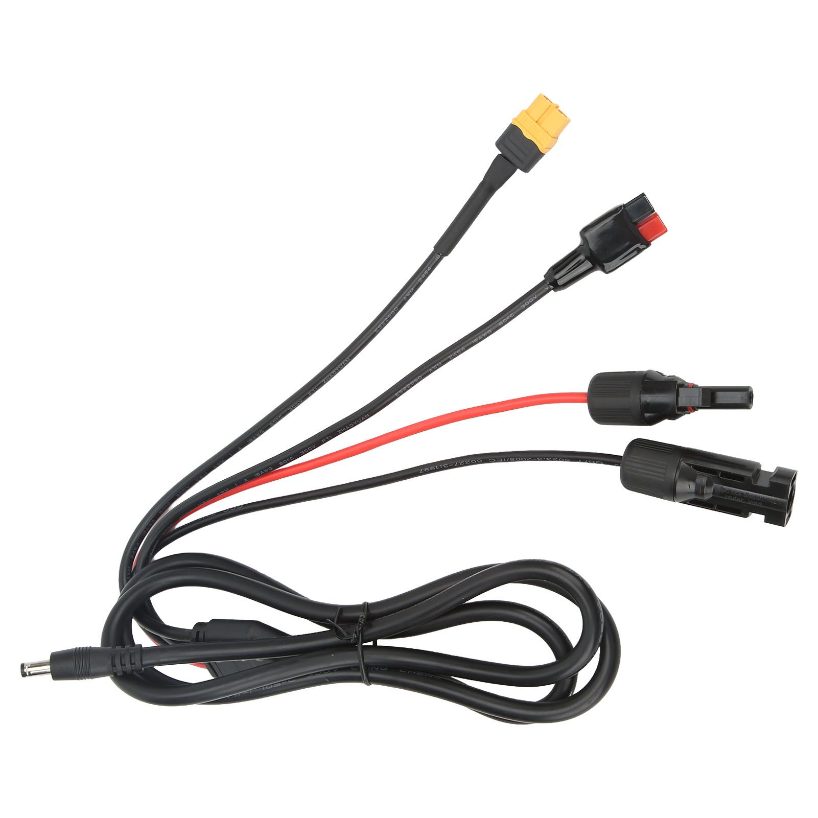 1 to 4 Solar Panel Plug to DC 5.5x2.1mm Adapter Extension Power Cable Solar Panel Charger Connecting Cable - Image 4