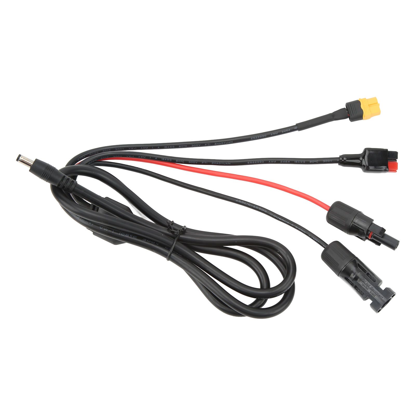 1 to 4 Solar Panel Plug to DC 5.5x2.1mm Adapter Extension Power Cable Solar Panel Charger Connecting Cable - Image 5