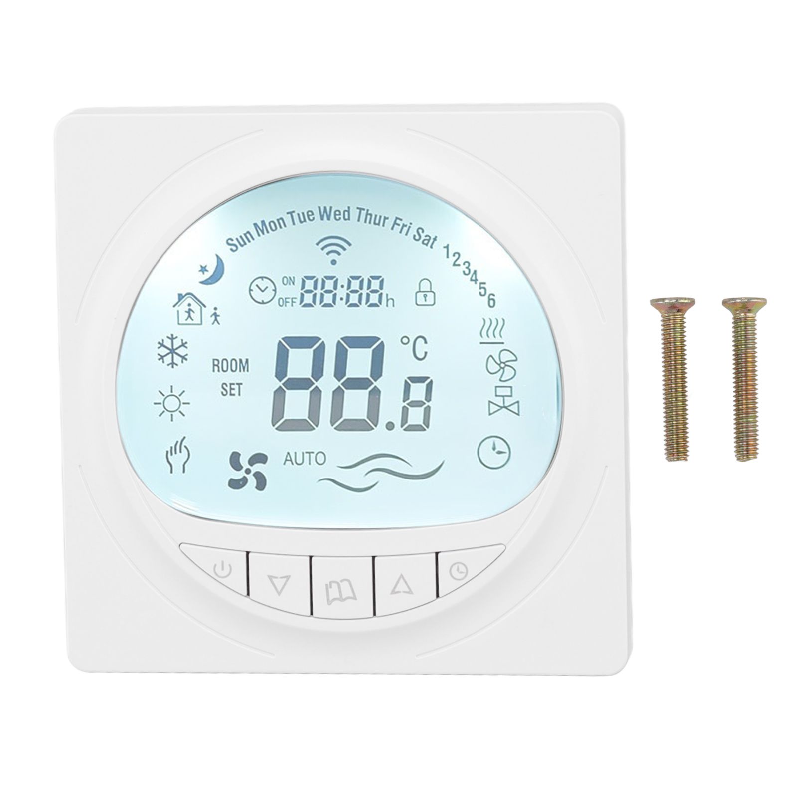 Floor Heating Thermostat Programmable Large LCD Display Plumbing Temperature Controller with 485 Communication 220V - Image 1