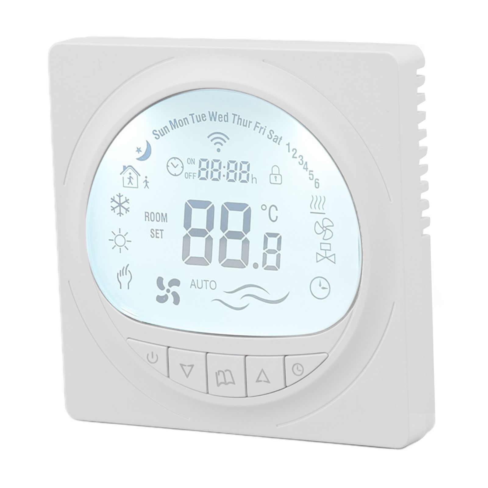 Floor Heating Thermostat Programmable Large LCD Display Plumbing Temperature Controller with 485 Communication 220V - Image 5