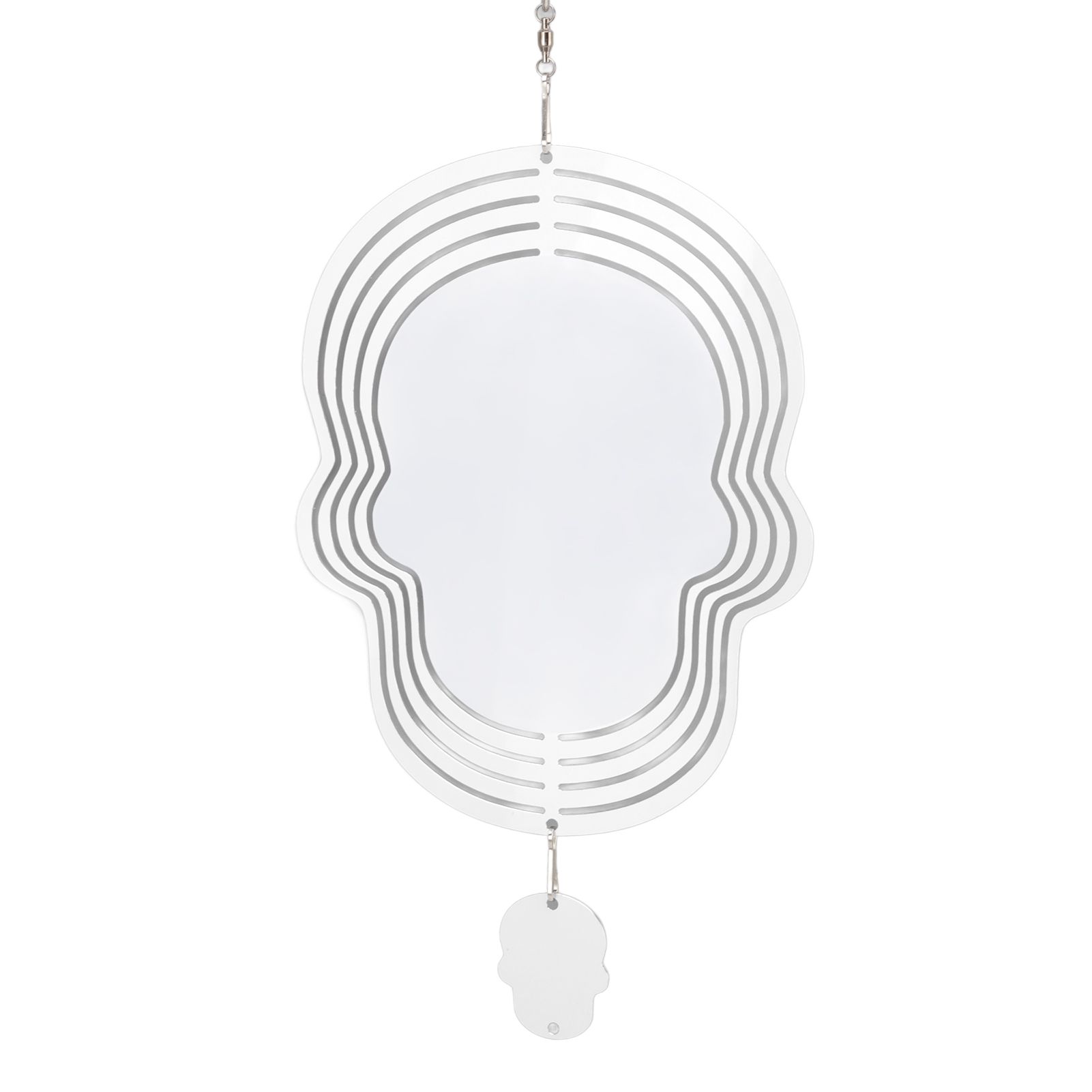 Wind Chime White Simple Delicate Decorative Weather Resistance Ornament for Lamp Tree Wall Skull Pattern - Image 5