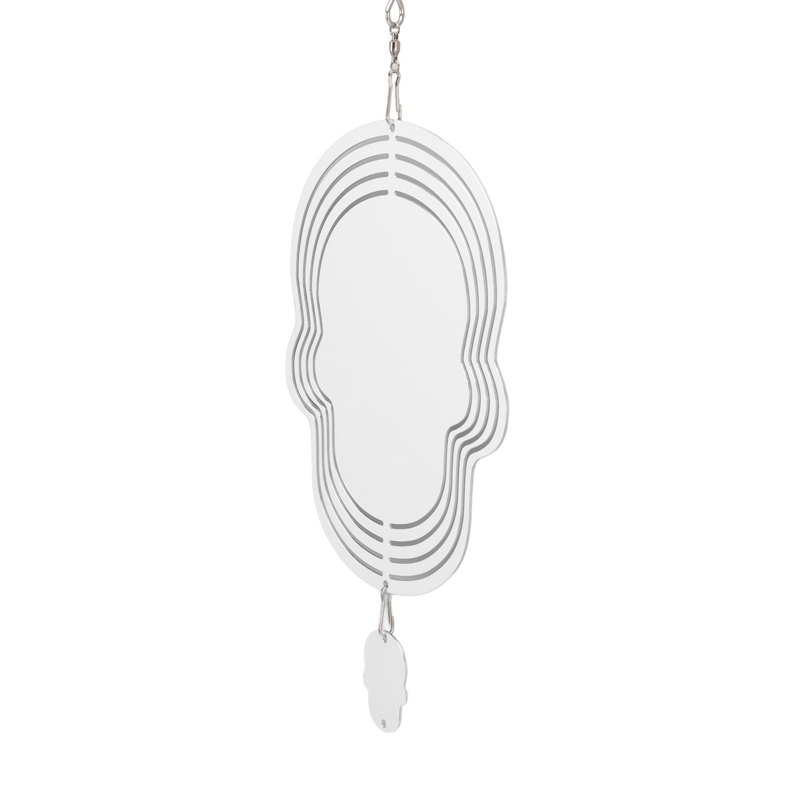 Wind Chime White Simple Delicate Decorative Weather Resistance Ornament for Lamp Tree Wall Skull Pattern - Image 7