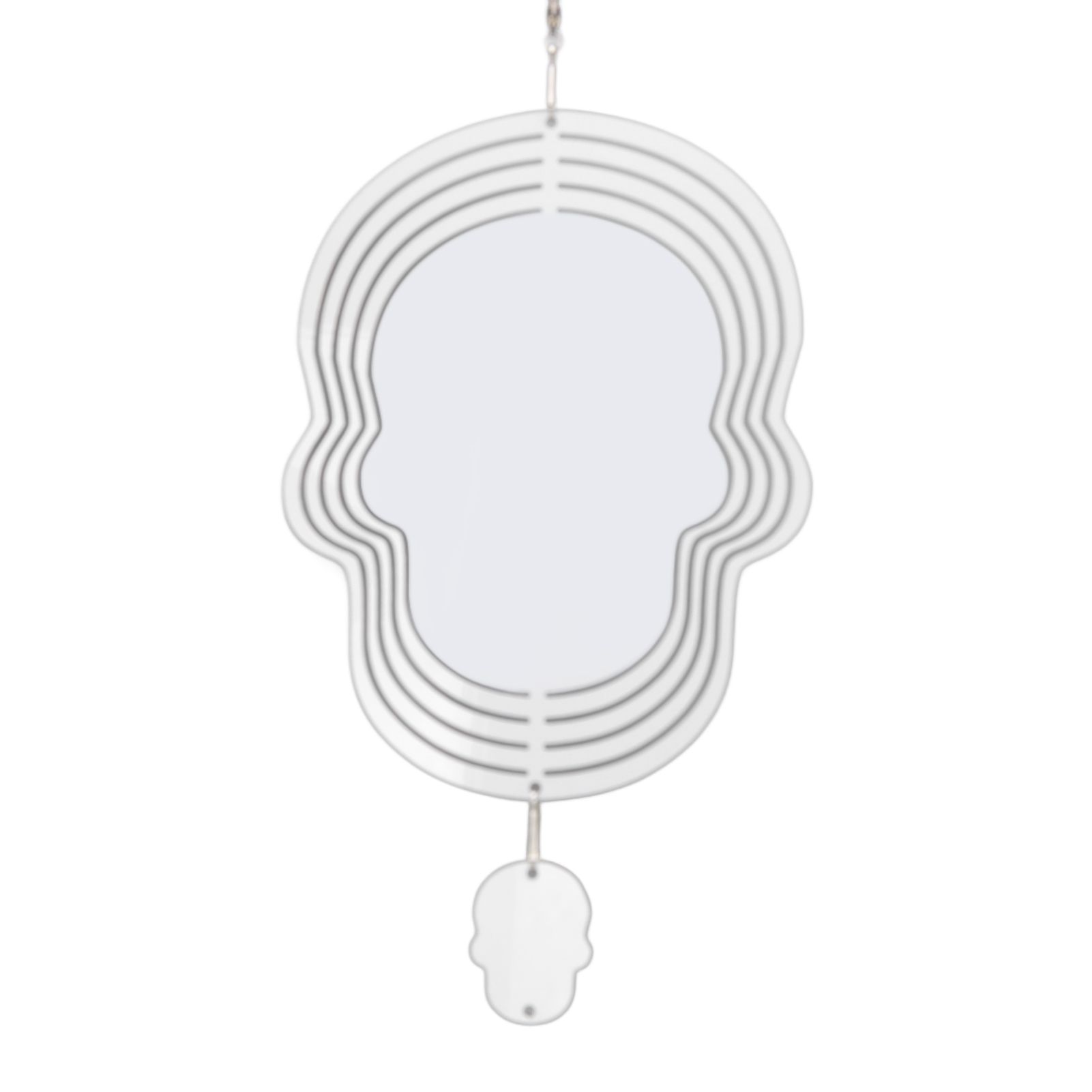 Wind Chime White Simple Delicate Decorative Weather Resistance Ornament for Lamp Tree Wall Skull Pattern - Image 8