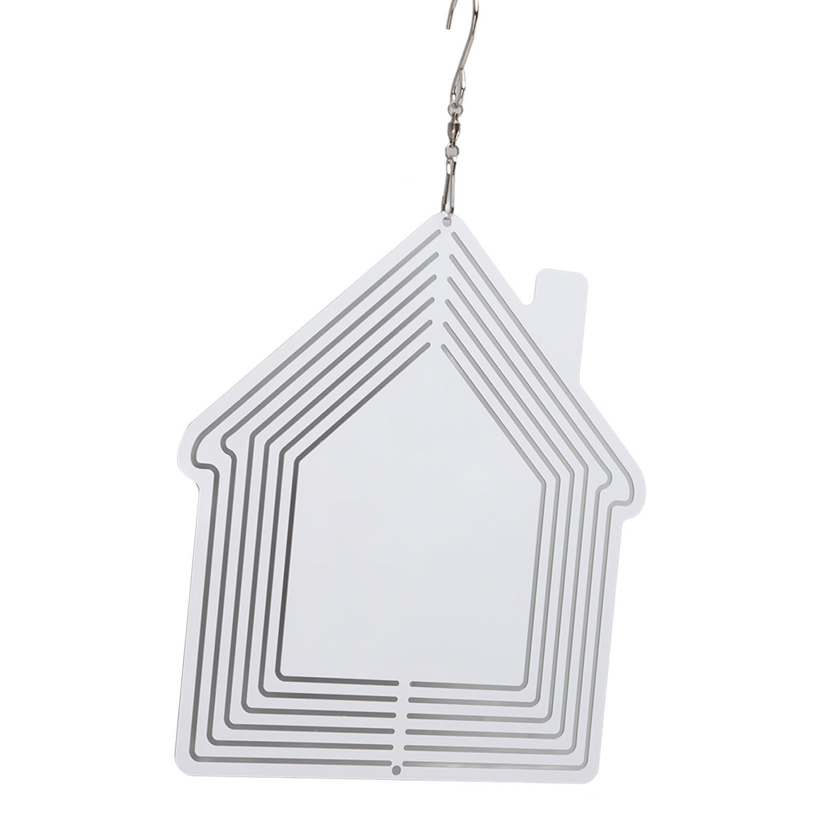 DIY Sublimation Metal Wind Spinner Hanging Blank Wind Chimes Garden Decorative Ornaments House 200x182x1mm - Image 4