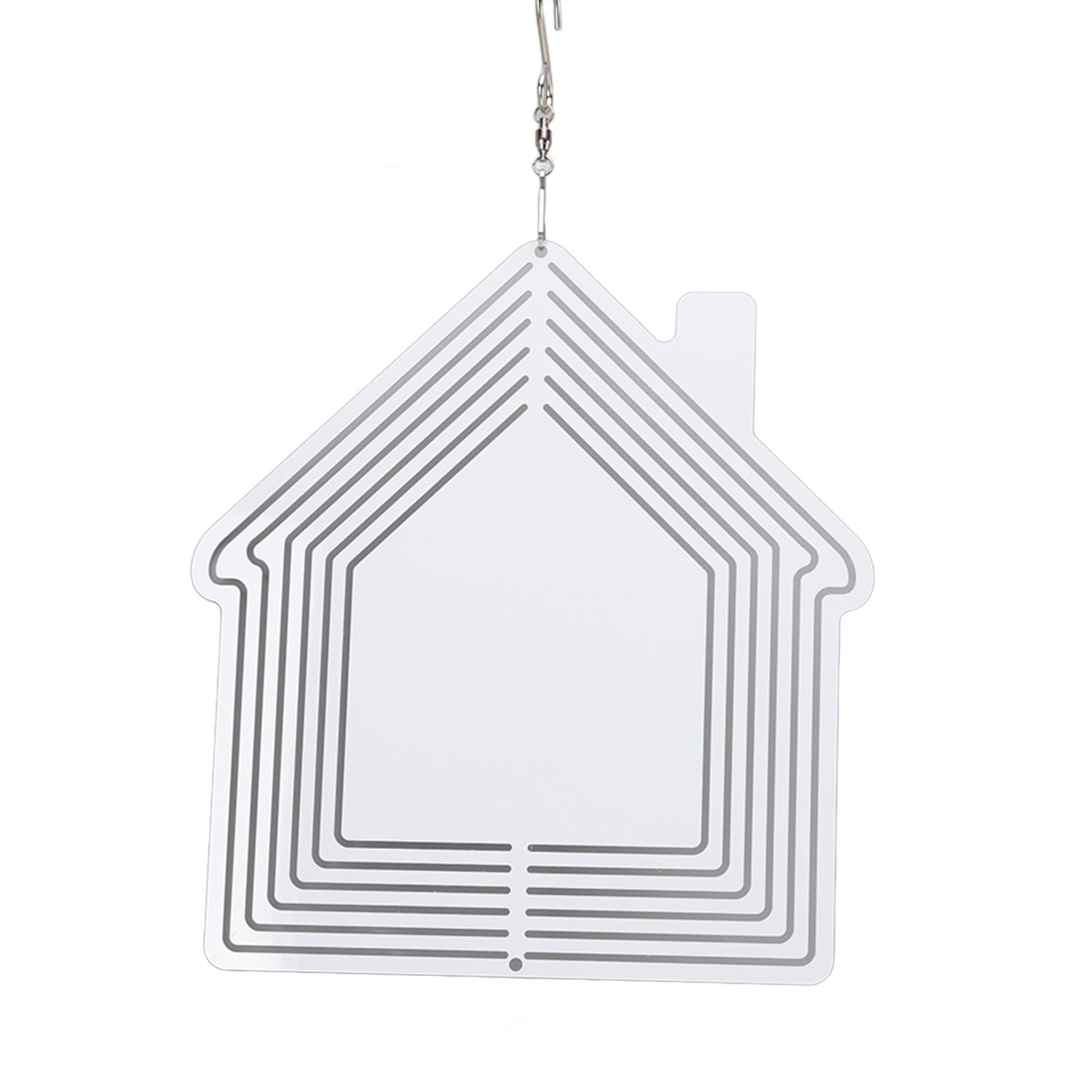 DIY Sublimation Metal Wind Spinner Hanging Blank Wind Chimes Garden Decorative Ornaments House 200x182x1mm - Image 5