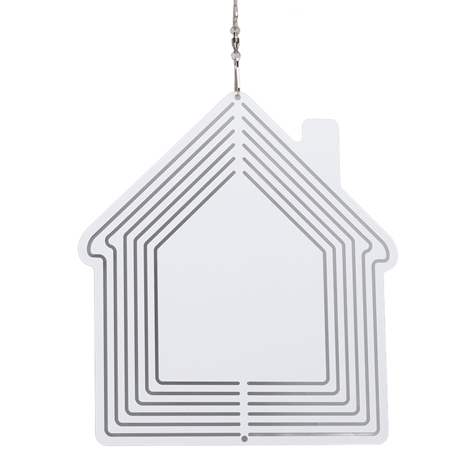 DIY Sublimation Metal Wind Spinner Hanging Blank Wind Chimes Garden Decorative Ornaments House 200x182x1mm - Image 6