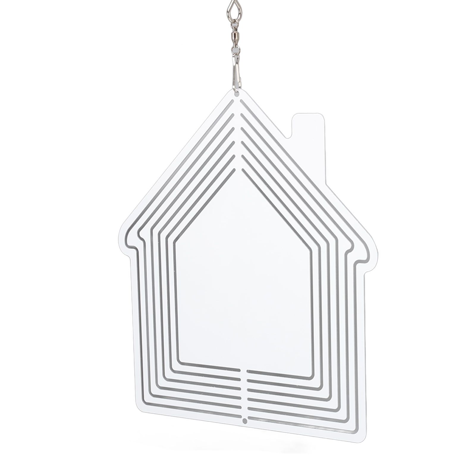 DIY Sublimation Metal Wind Spinner Hanging Blank Wind Chimes Garden Decorative Ornaments House 200x182x1mm - Image 8