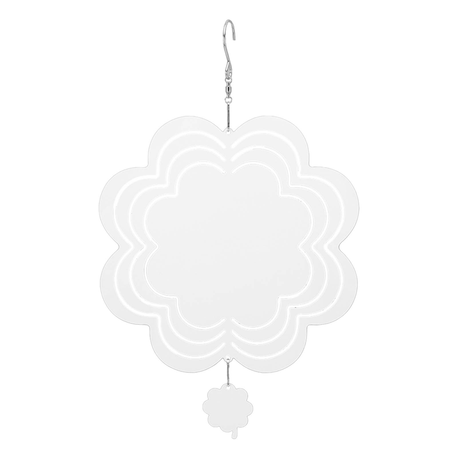 DIY Sublimation Wind Chime Aluminum Blank Wind Chimes Hanging Pendant for Outdoor Garden Courtyard Decoration 200x200x1mm - Image 1
