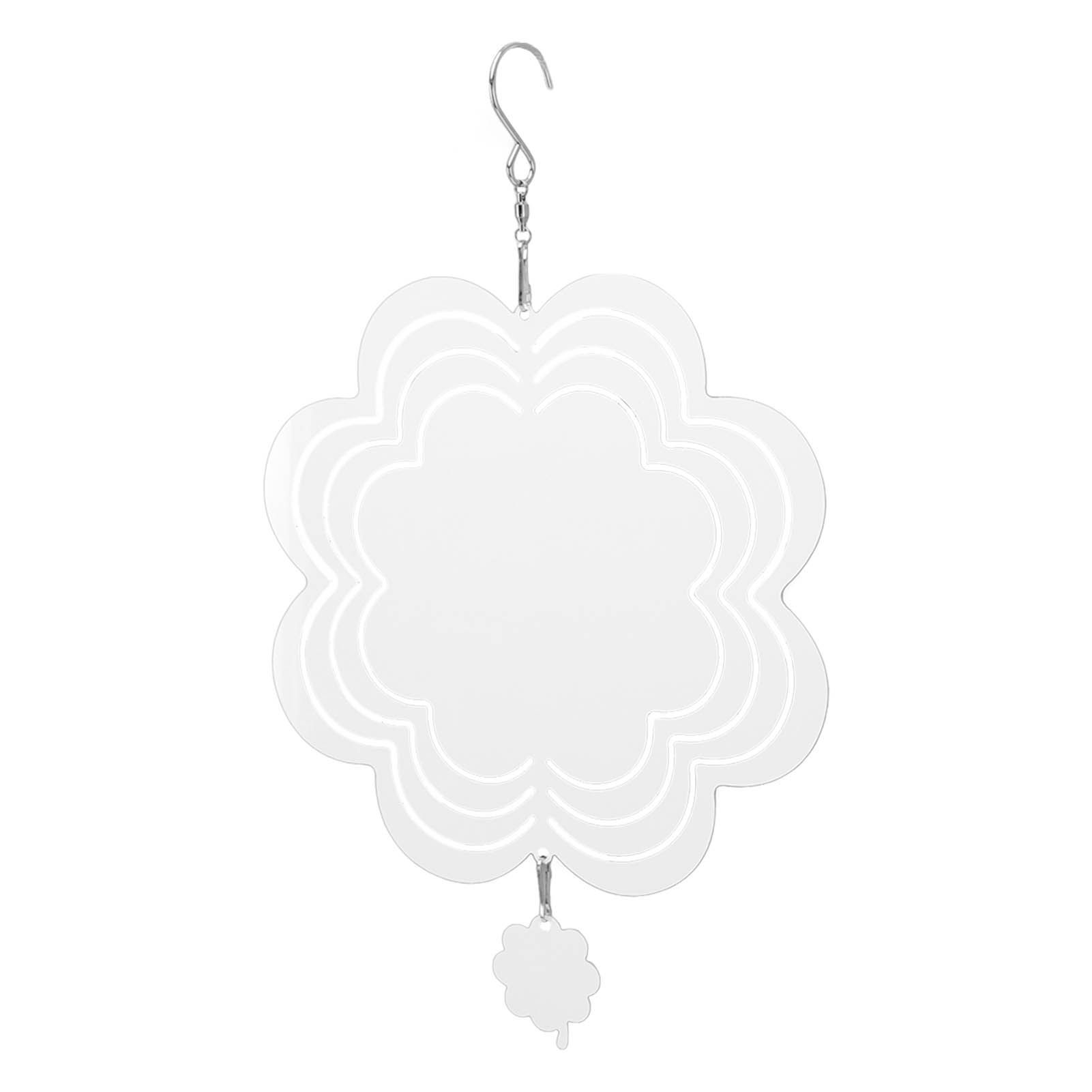 DIY Sublimation Wind Chime Aluminum Blank Wind Chimes Hanging Pendant for Outdoor Garden Courtyard Decoration 200x200x1mm - Image 3