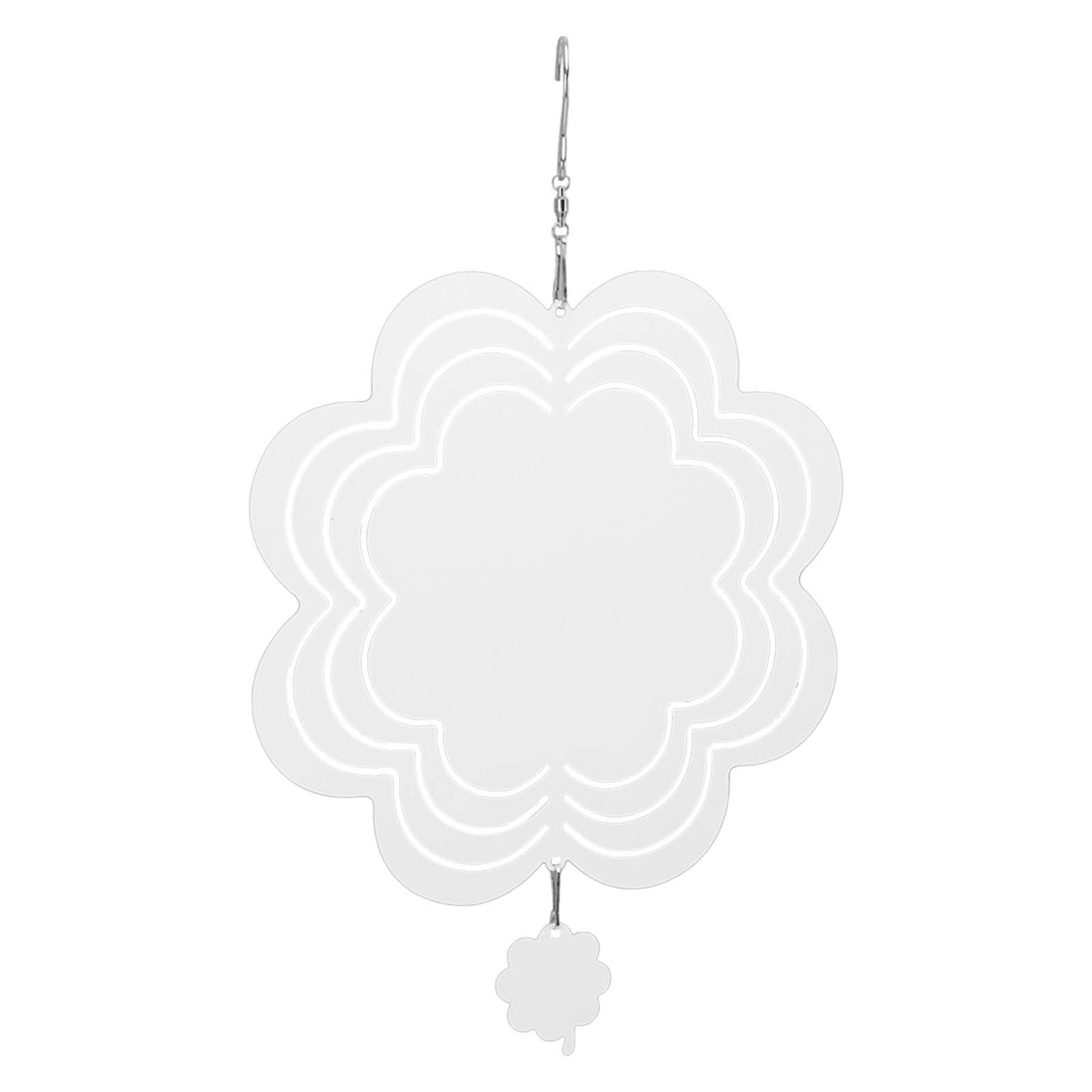 DIY Sublimation Wind Chime Aluminum Blank Wind Chimes Hanging Pendant for Outdoor Garden Courtyard Decoration 200x200x1mm - Image 4