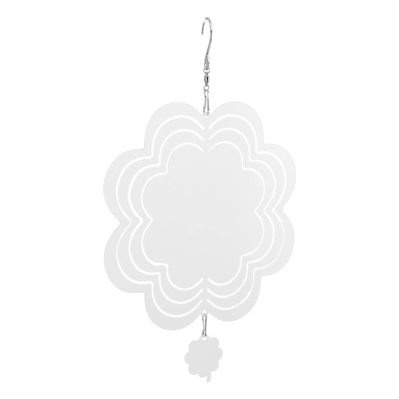 DIY Sublimation Wind Chime Aluminum Blank Wind Chimes Hanging Pendant for Outdoor Garden Courtyard Decoration 200x200x1mm - Image 5