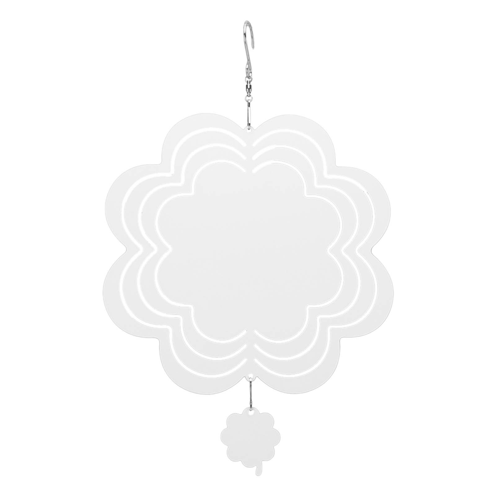 DIY Sublimation Wind Chime Aluminum Blank Wind Chimes Hanging Pendant for Outdoor Garden Courtyard Decoration 200x200x1mm - Image 6