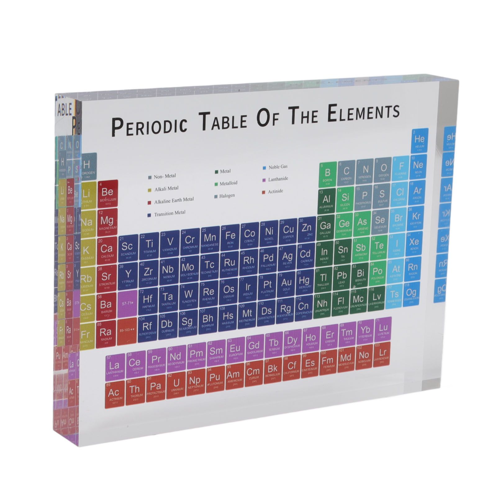 Educational Periodic Table Decoration Safe Odorless Modern Acrylic Periodic Table Elements for Home School Small Size - Image 6