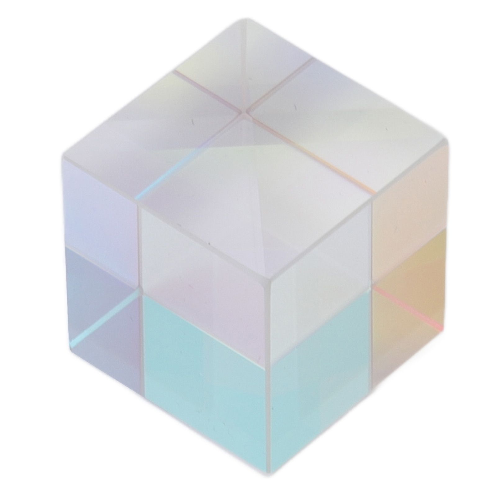 Prism Cube Optical Glass RGB Dispersion Color Cube Sun Catcher X Cube Prism Birthday Gift 20x20x20mm/0.8x0.8x0.8in - Image 6