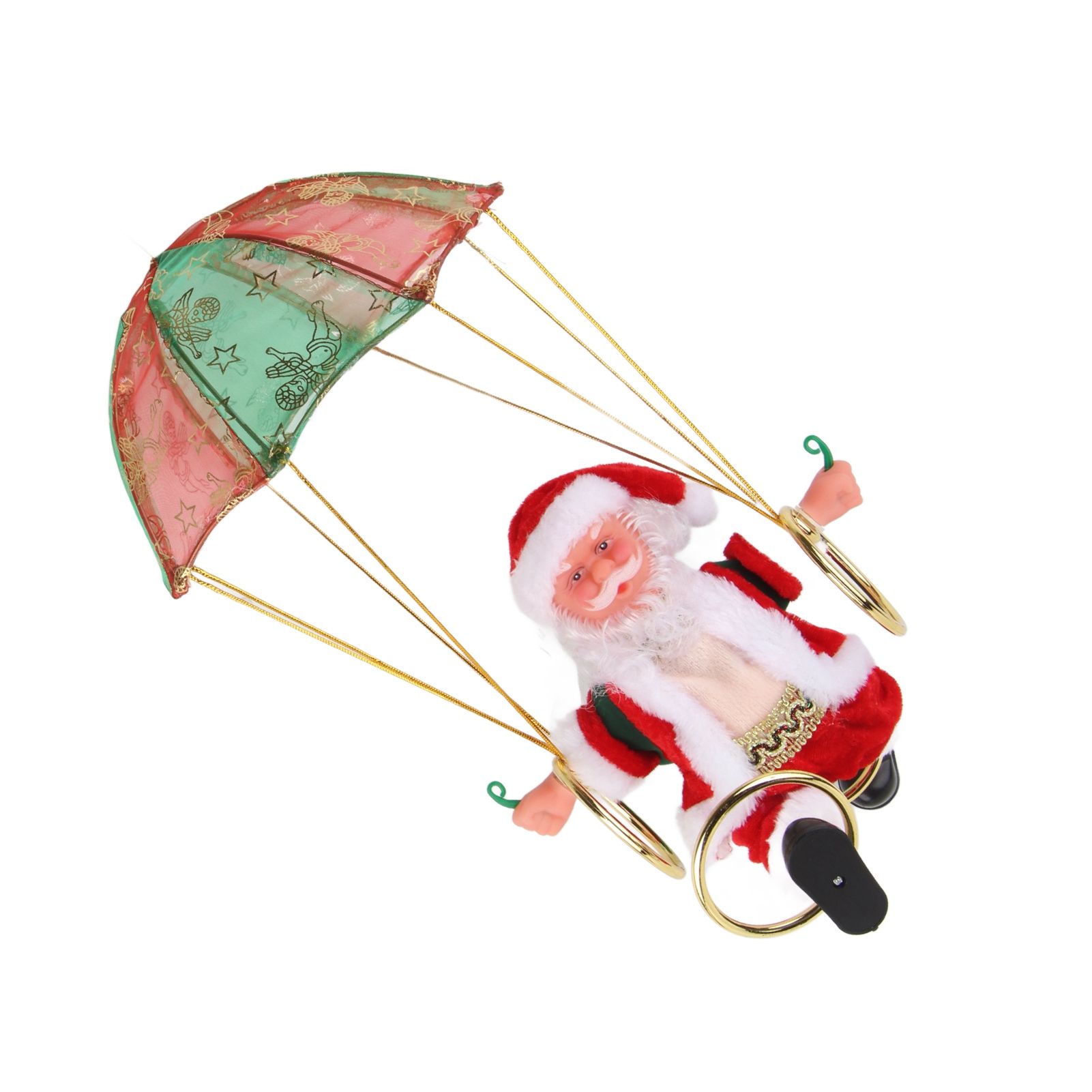 Parachute Christmas Ornaments Lovely Shape Safe Eco Friendly Fleece PC Christmas Hanging Ornament Parachute for Kids Circling - Image 2