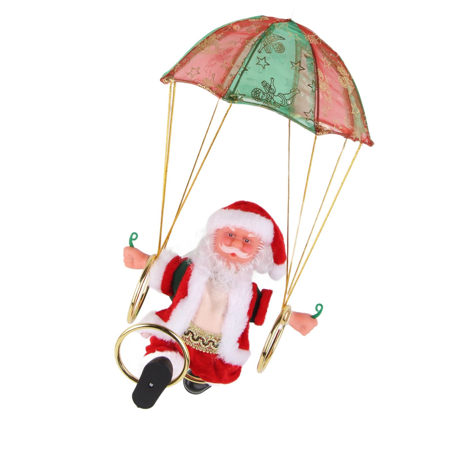 Parachute Christmas Ornaments Lovely Shape Safe Eco Friendly Fleece PC Christmas Hanging Ornament Parachute for Kids Circling - Image 6
