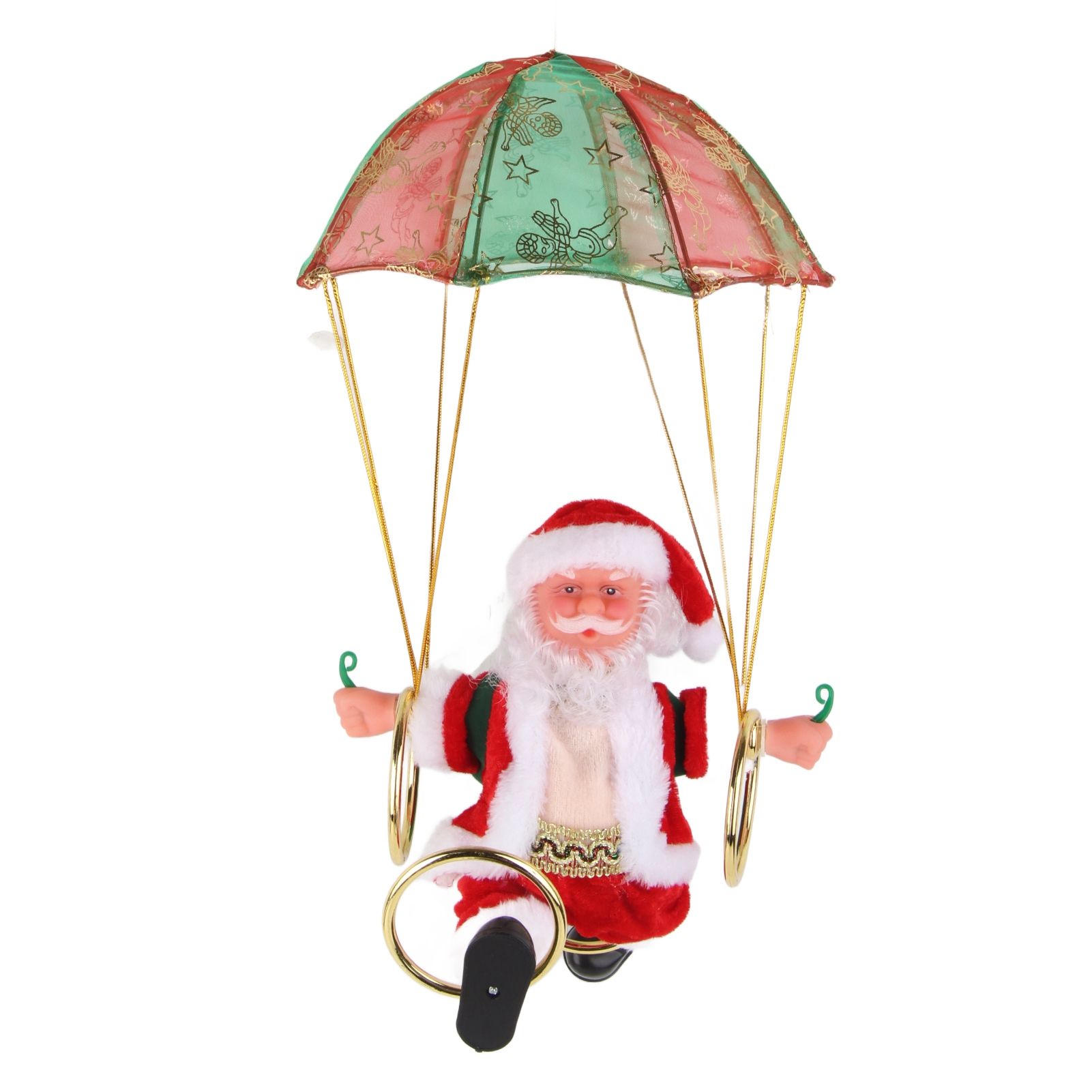 Parachute Christmas Ornaments Lovely Shape Safe Eco Friendly Fleece PC Christmas Hanging Ornament Parachute for Kids Circling - Image 7