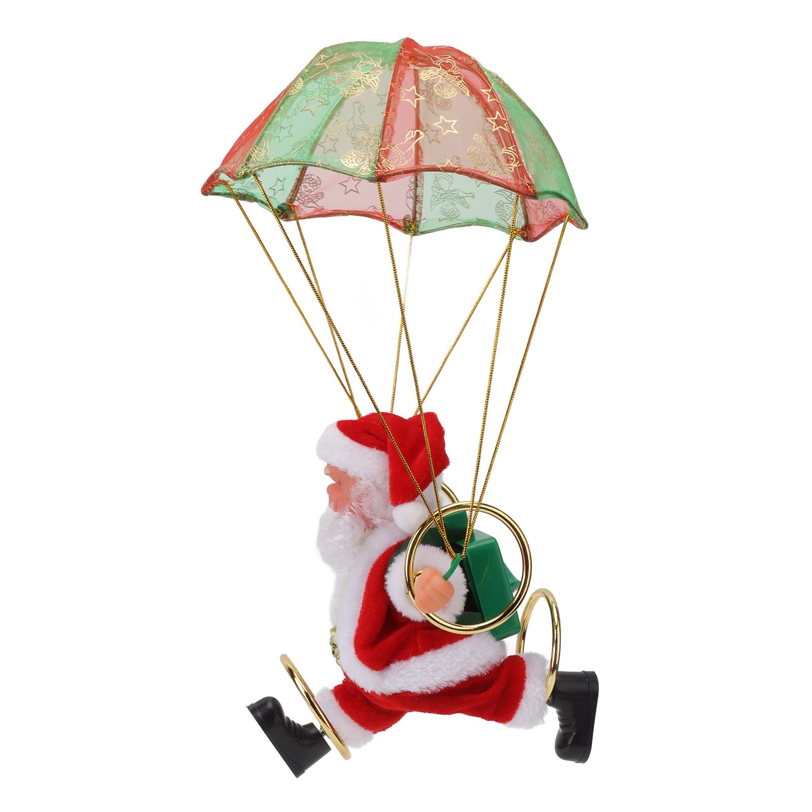 Parachute Christmas Ornaments Lovely Shape Safe Eco Friendly Fleece PC Christmas Hanging Ornament Parachute for Kids Circling - Image 8
