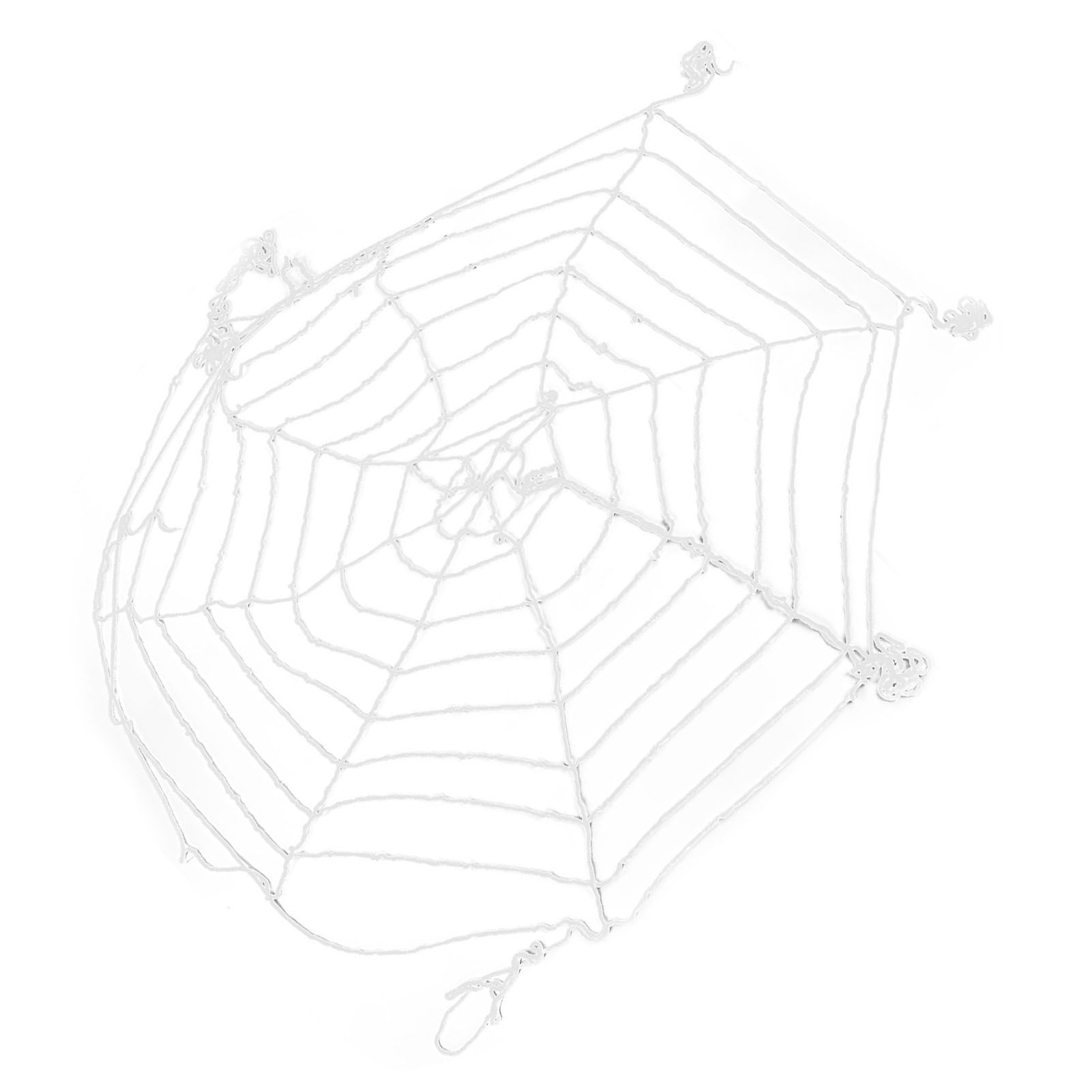 3.6m Spider Web Halloween Decorations White Round Net Spooky Cobwebs for Outdoor Indoor Party Yard - Image 4