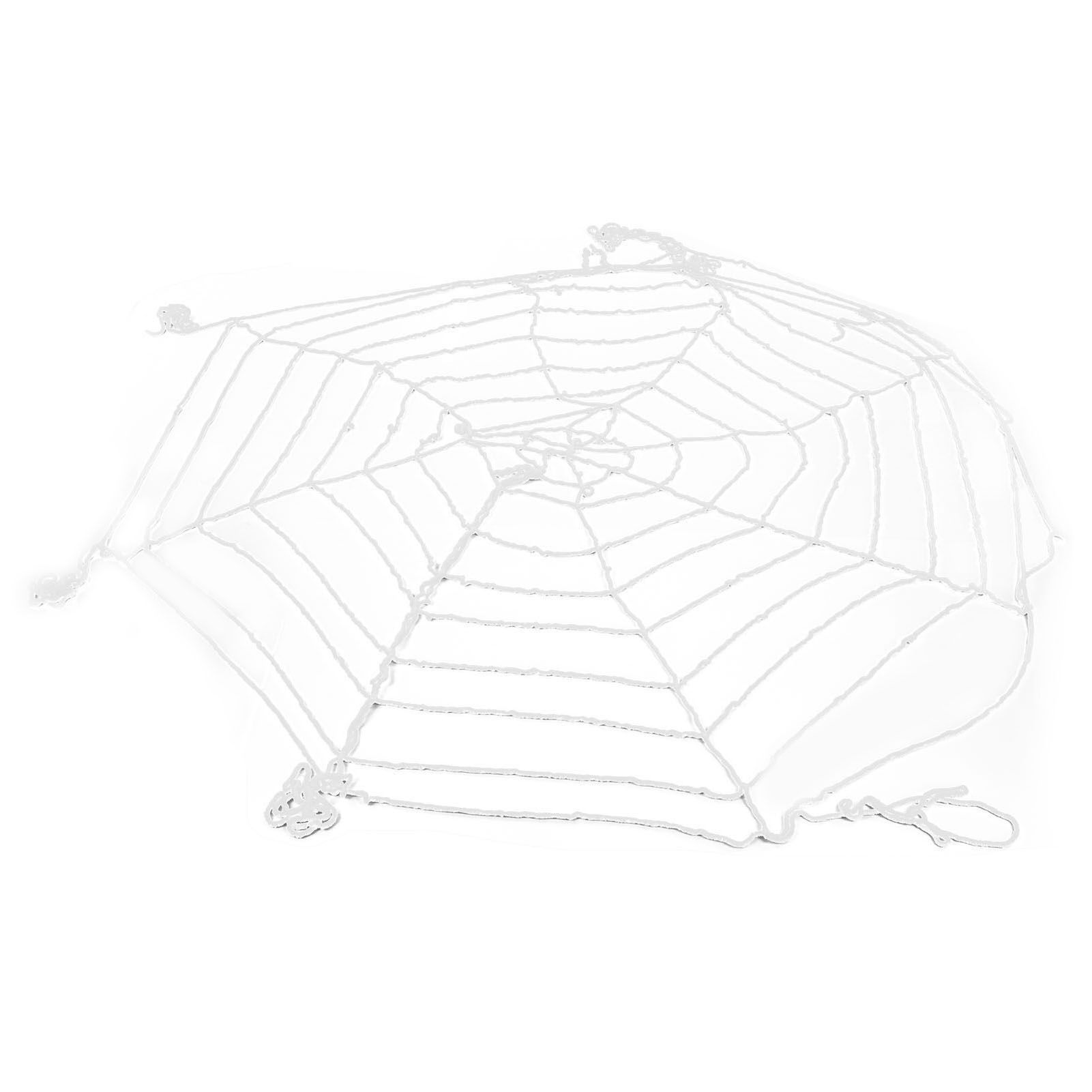 3.6m Spider Web Halloween Decorations White Round Net Spooky Cobwebs for Outdoor Indoor Party Yard - Image 7