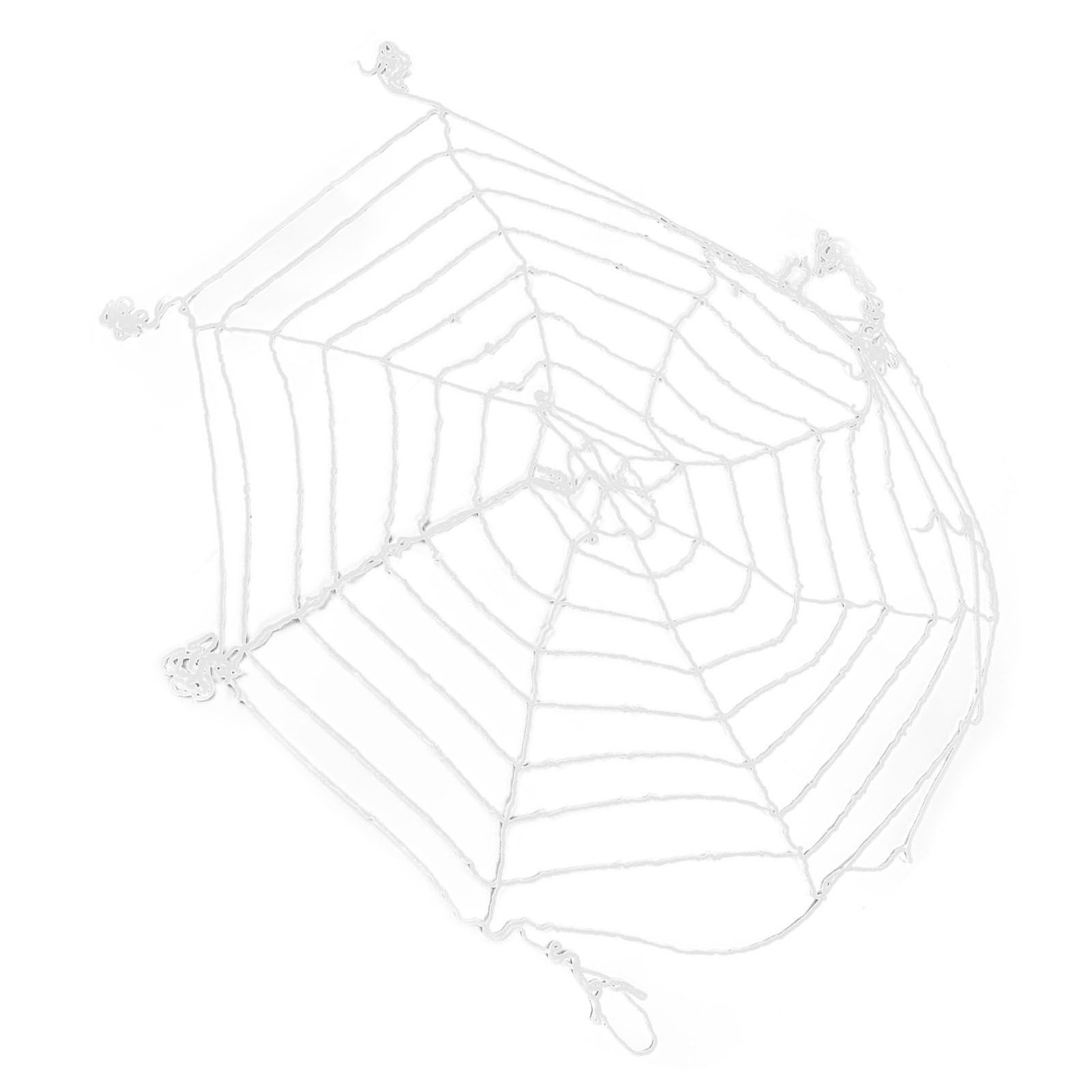 3.6m Spider Web Halloween Decorations White Round Net Spooky Cobwebs for Outdoor Indoor Party Yard - Image 8
