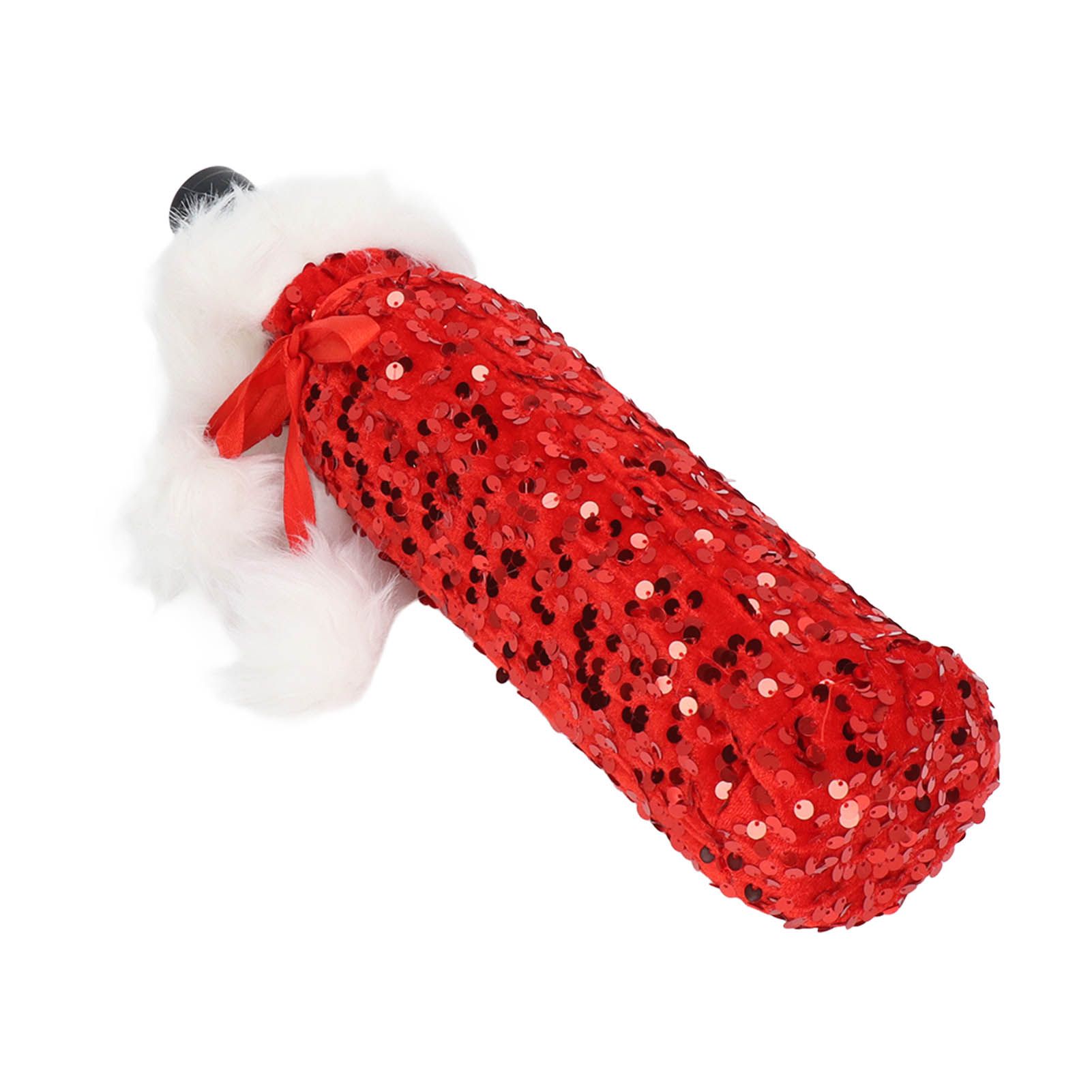 Christmas Wine Bottle Cover Beautiful Shiny Sequin Cloth Decorative Bottle Sleeve Cover for Christmas Parties Red - Image 4
