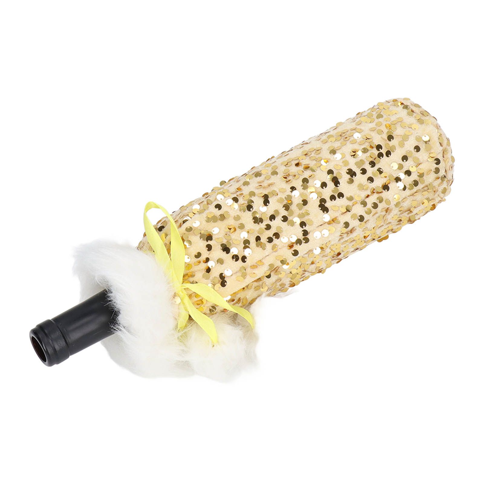 Christmas Wine Bottle Cover Beautiful Shiny Sequin Cloth Decorative Bottle Sleeve Cover for Christmas Parties Gold - Image 7