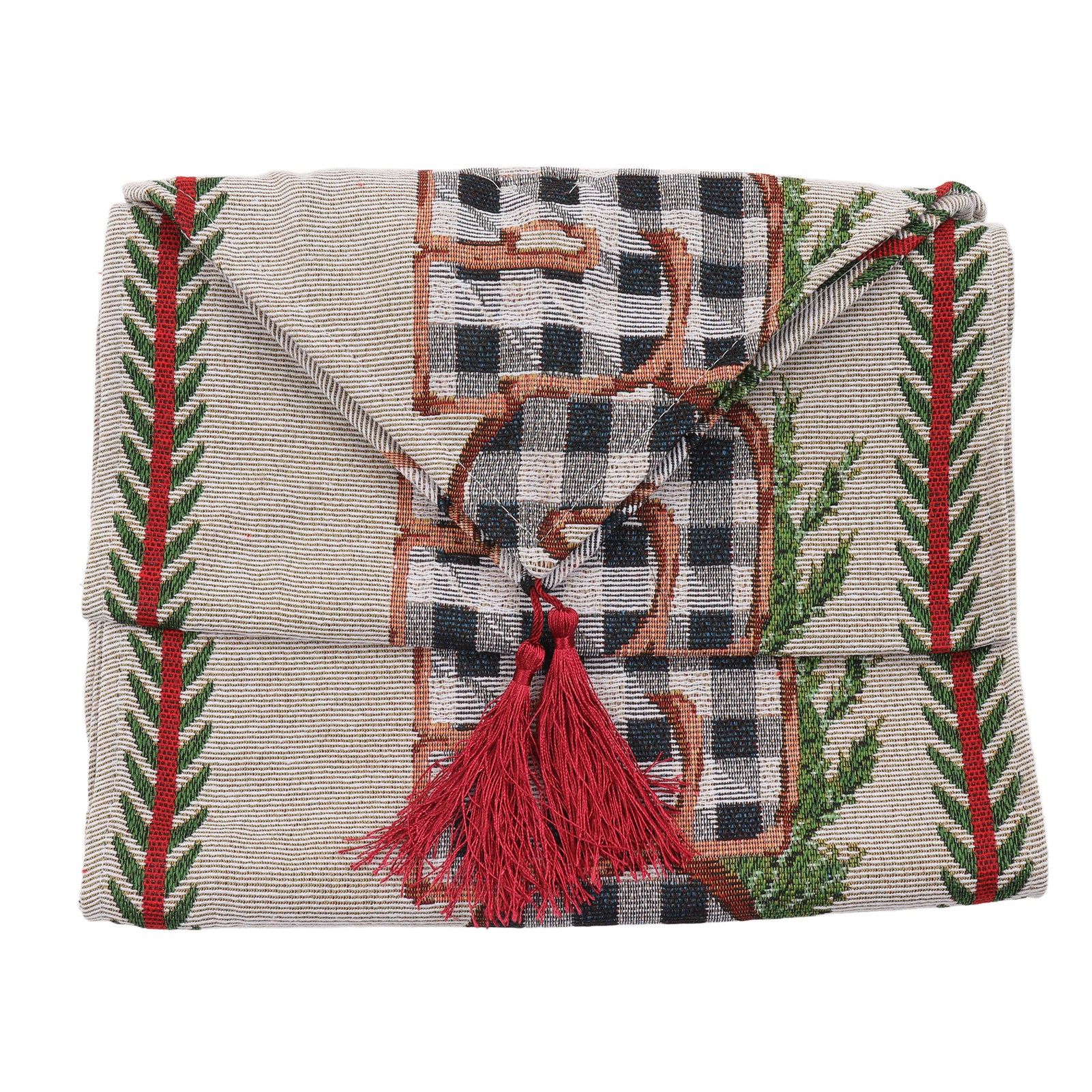 Christmas Table Runner Reusable Washable 1.8m Long Knitted Fabric Table Runner Holiday for Home Cafe Type 2 - Image 4