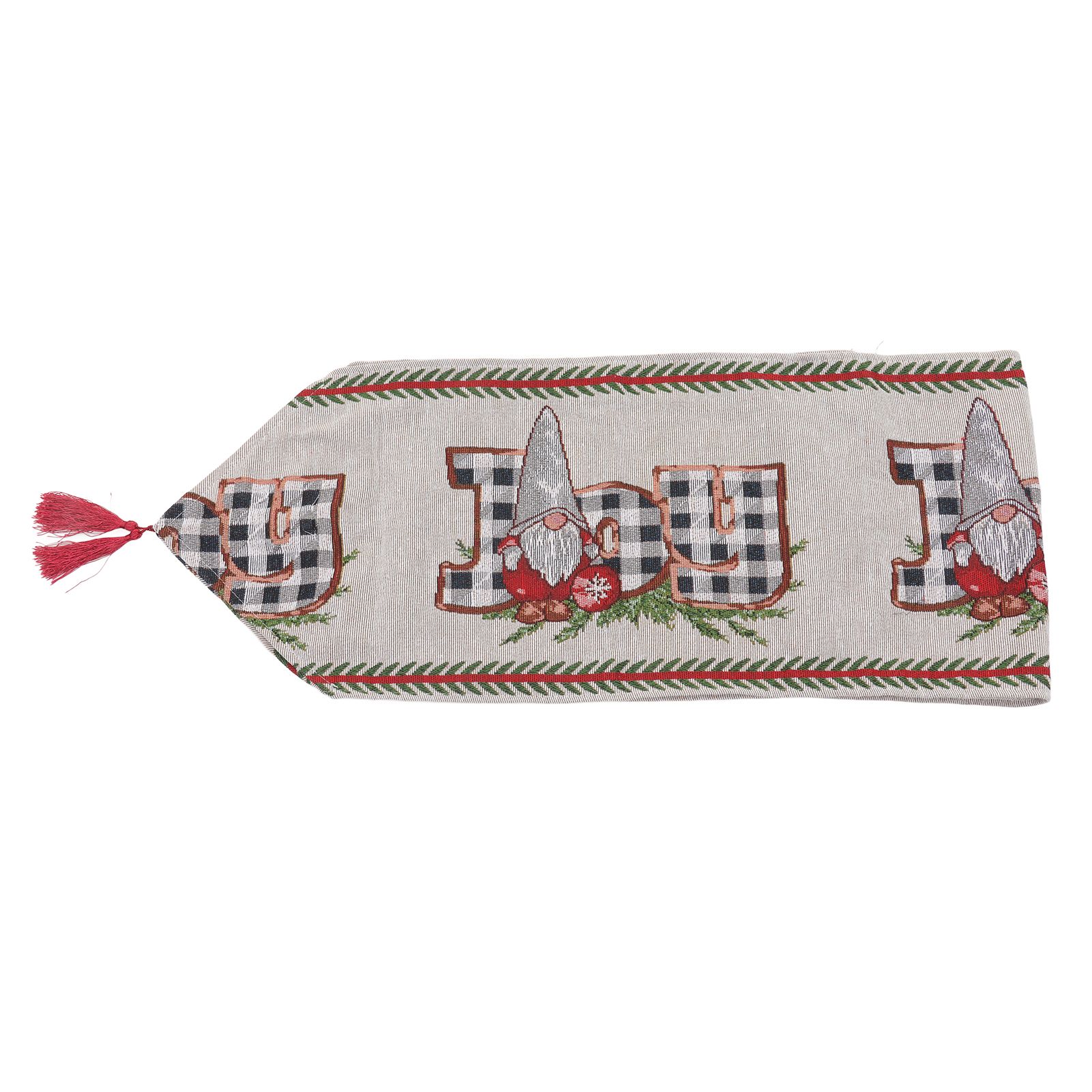 Christmas Table Runner Reusable Washable 1.8m Long Knitted Fabric Table Runner Holiday for Home Cafe Type 2 - Image 5