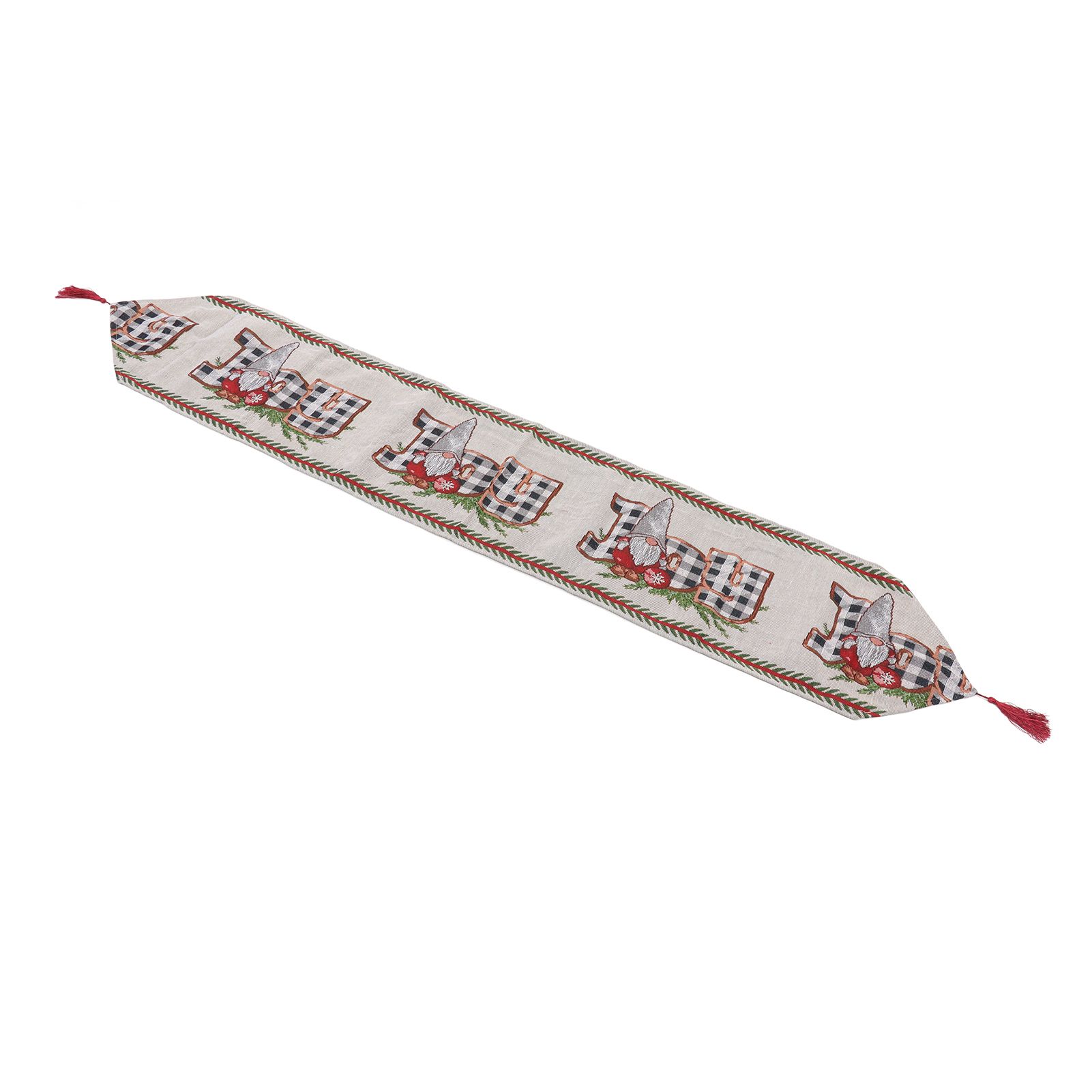 Christmas Table Runner Reusable Washable 1.8m Long Knitted Fabric Table Runner Holiday for Home Cafe Type 2 - Image 7