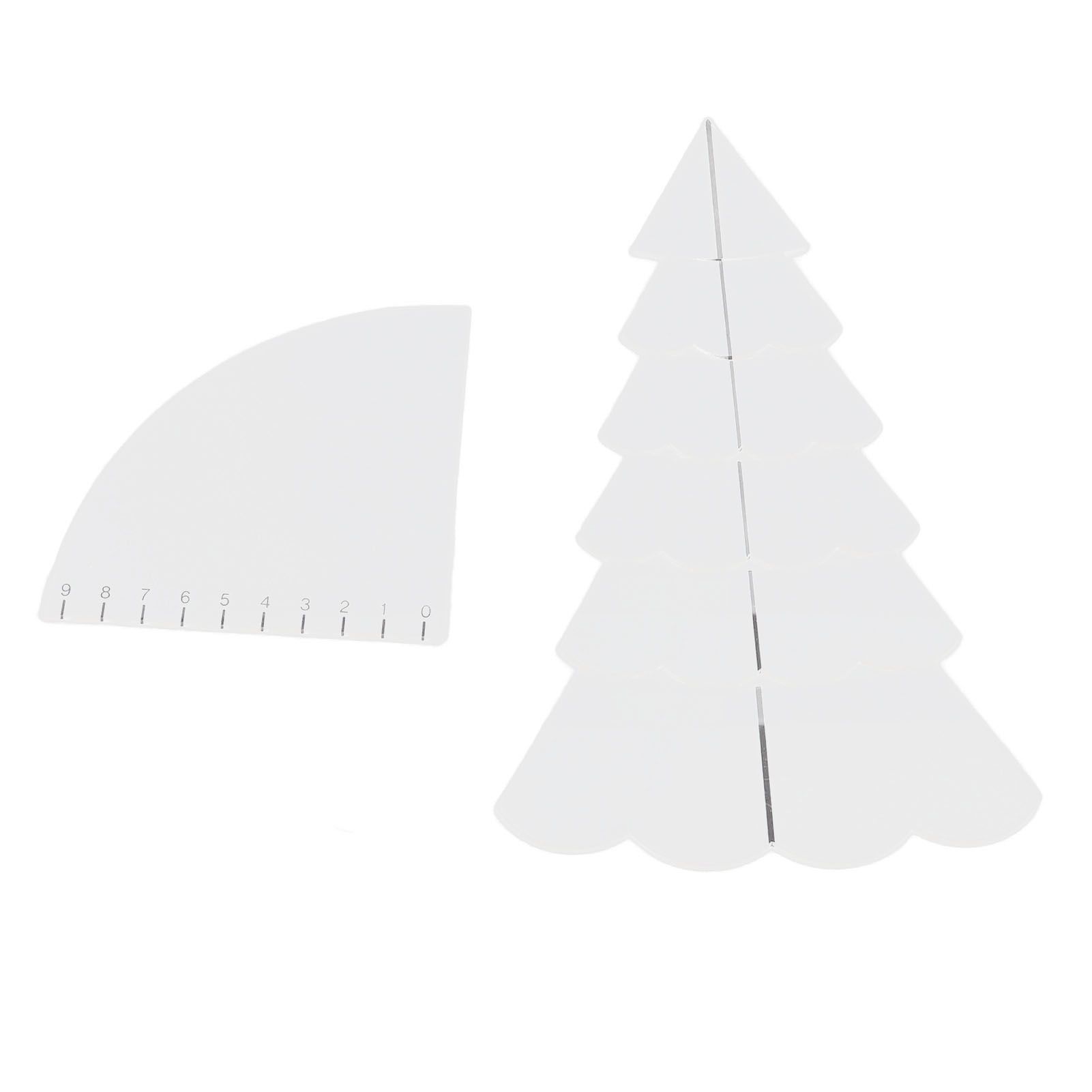 Handmade Christmas Tree Quilting Set Transparent Acrylic DIY Sewing Pattern Template Ruler Tool Set for Bowl Mats Making S - Image 6